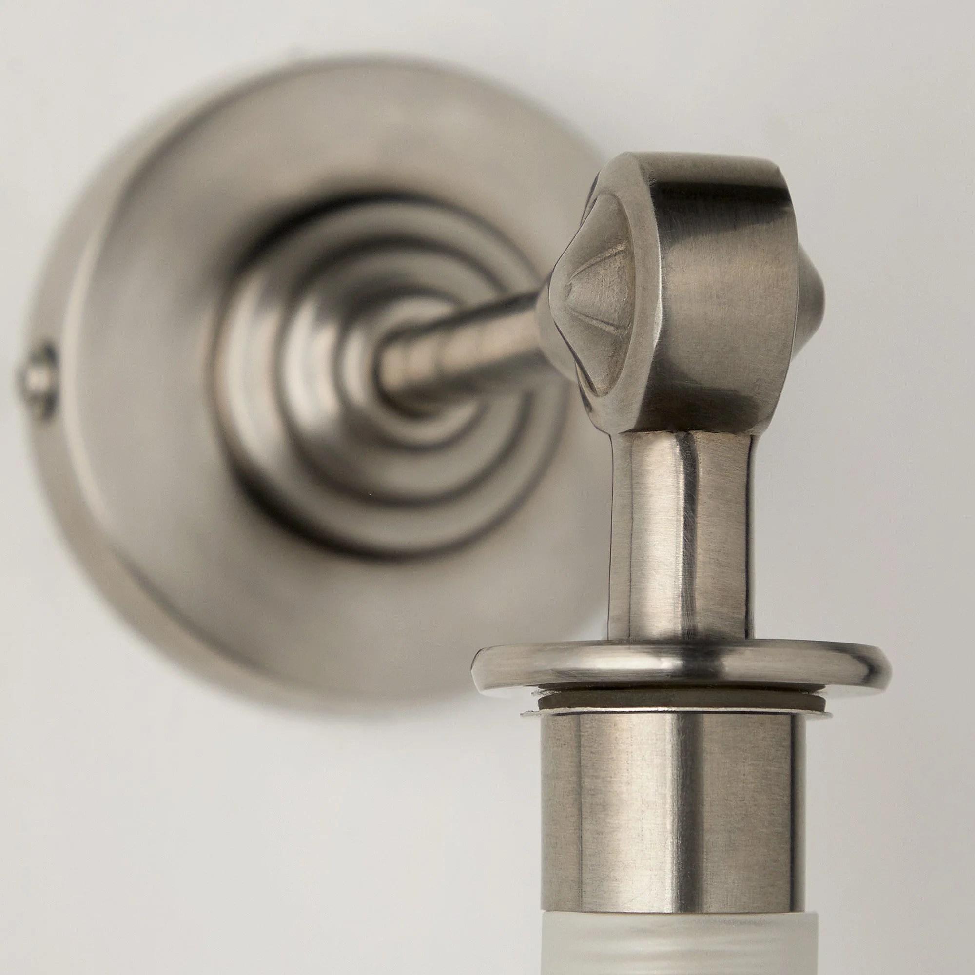 Mini elbow wall fitting IP44 in antique silver - Image 2