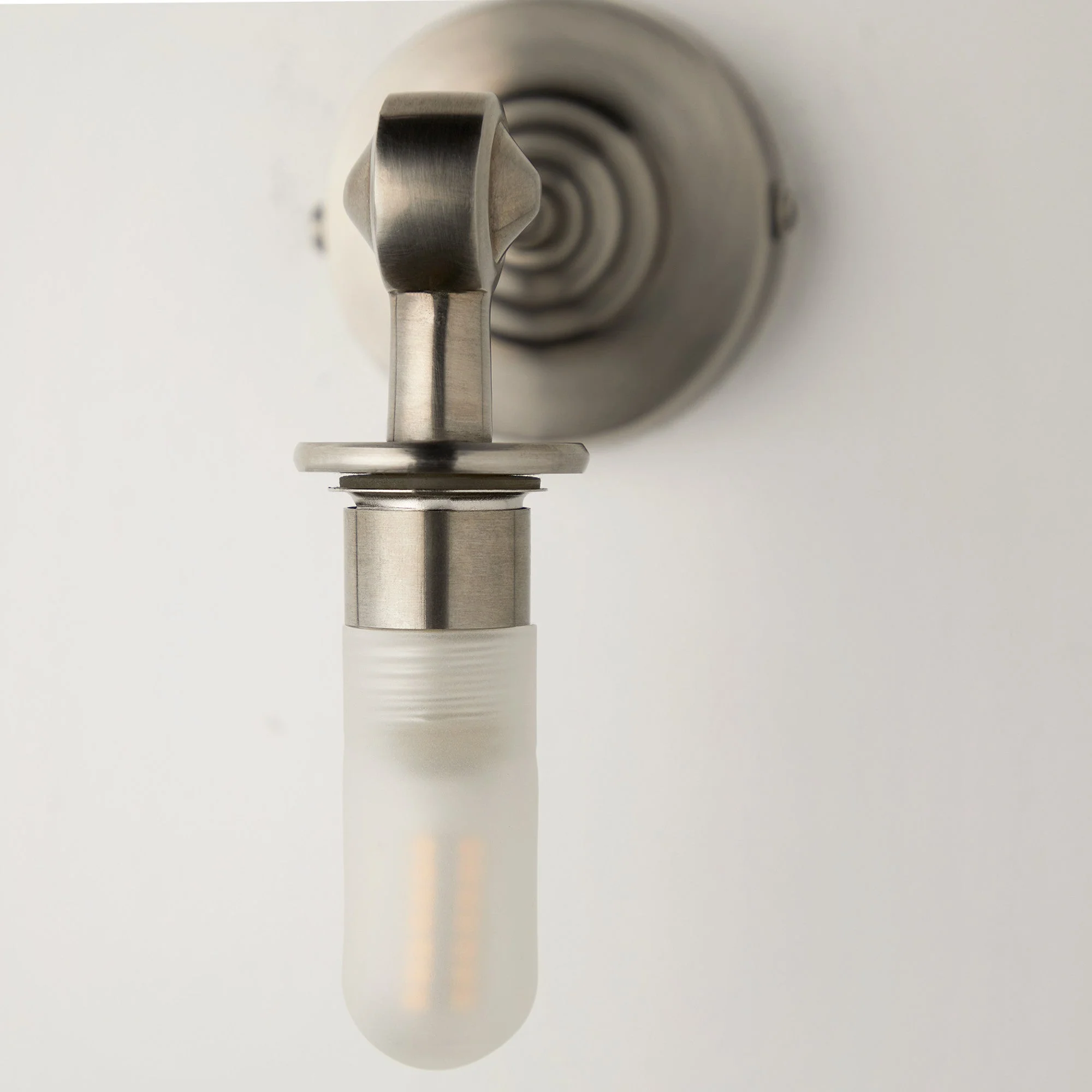 Mini elbow wall fitting IP44 in antique silver - Image 6