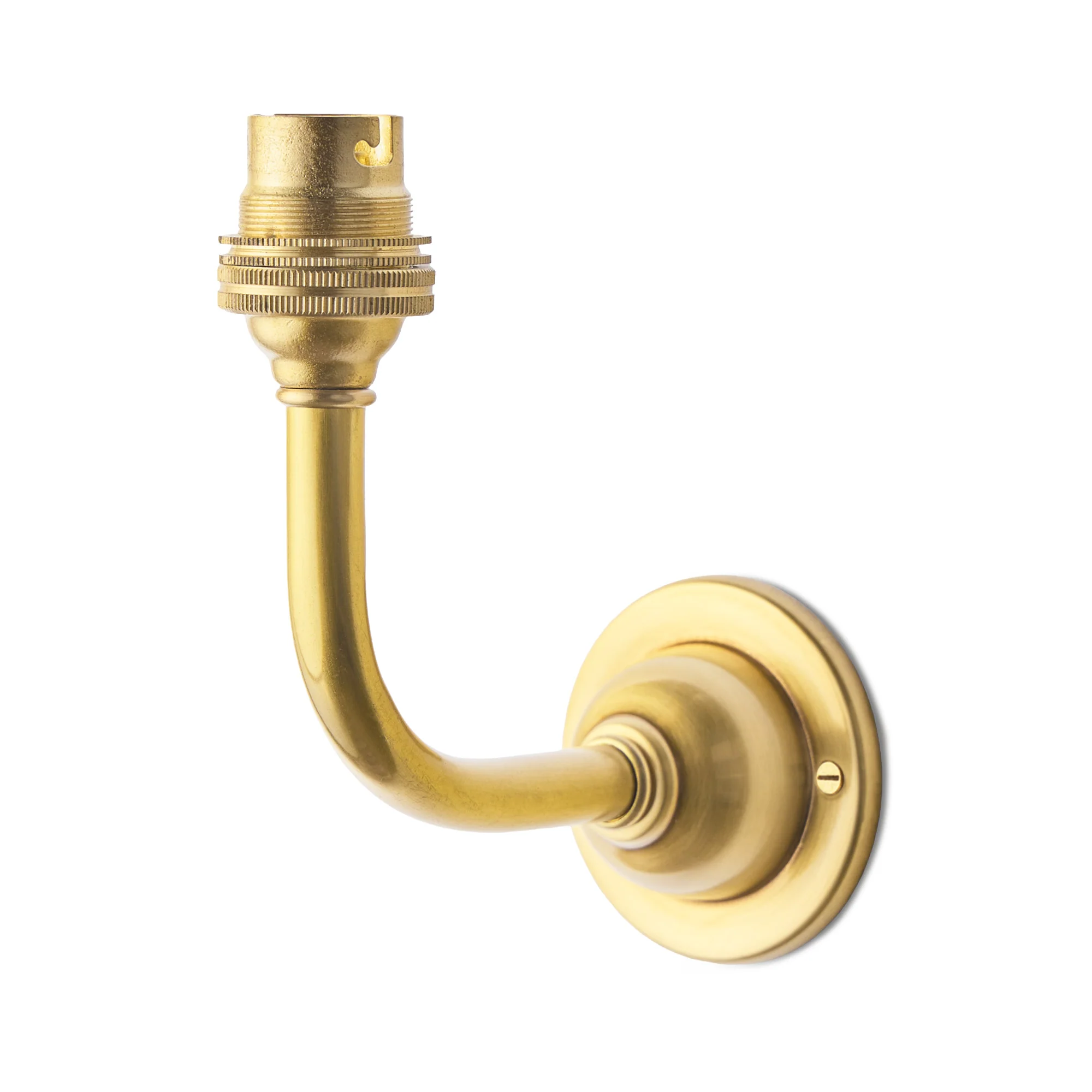 Minnow wall fitting in antique brass