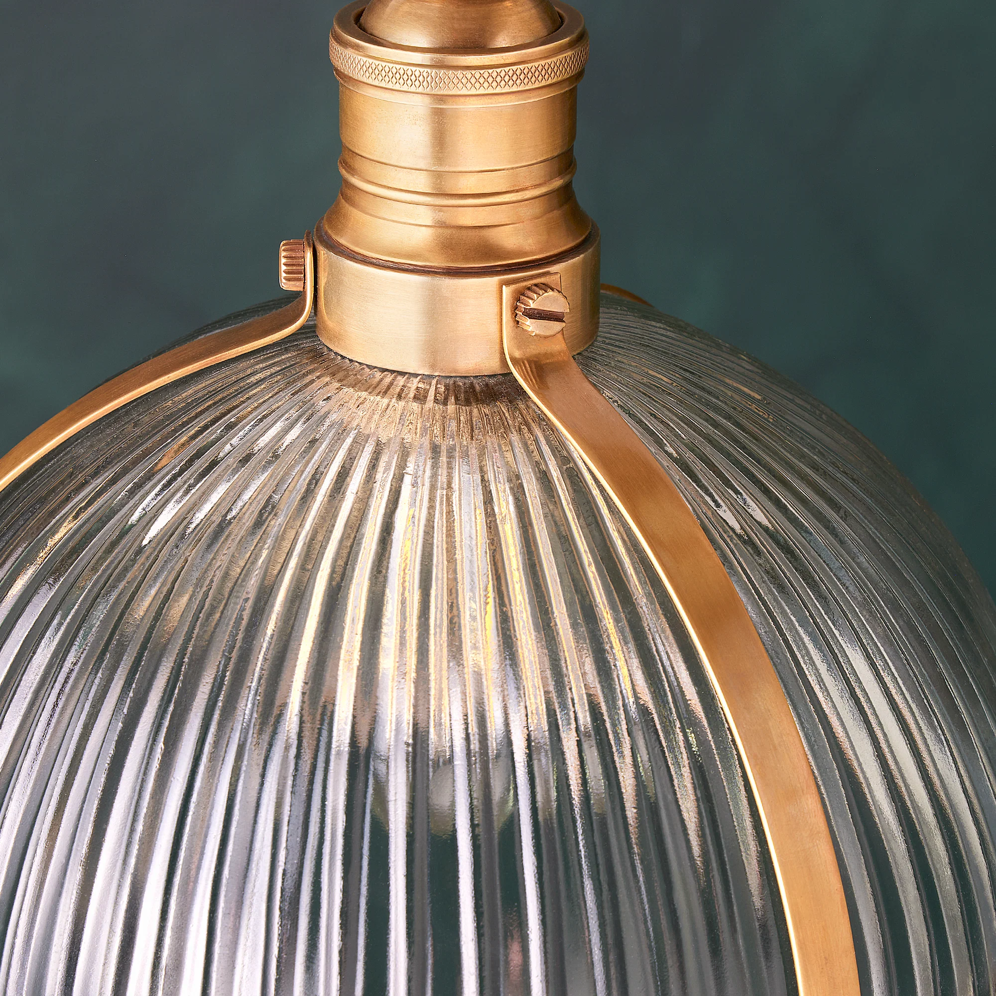 Montana pendant in prismatic glass and brass - Image 6