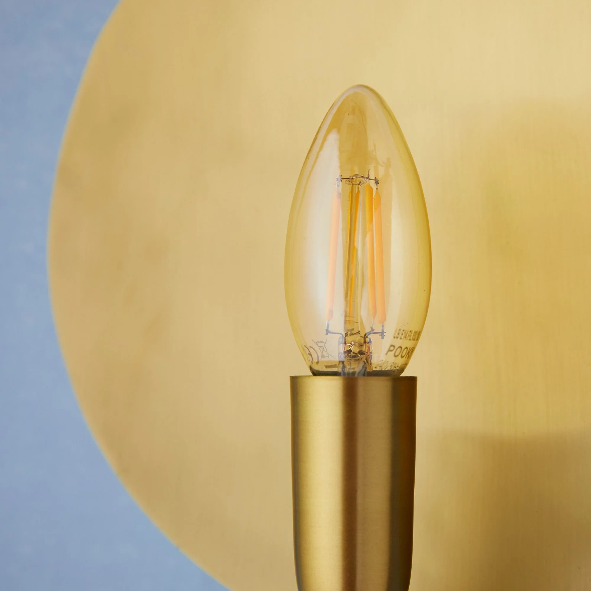 Moon wall light in antique brass - Image 4