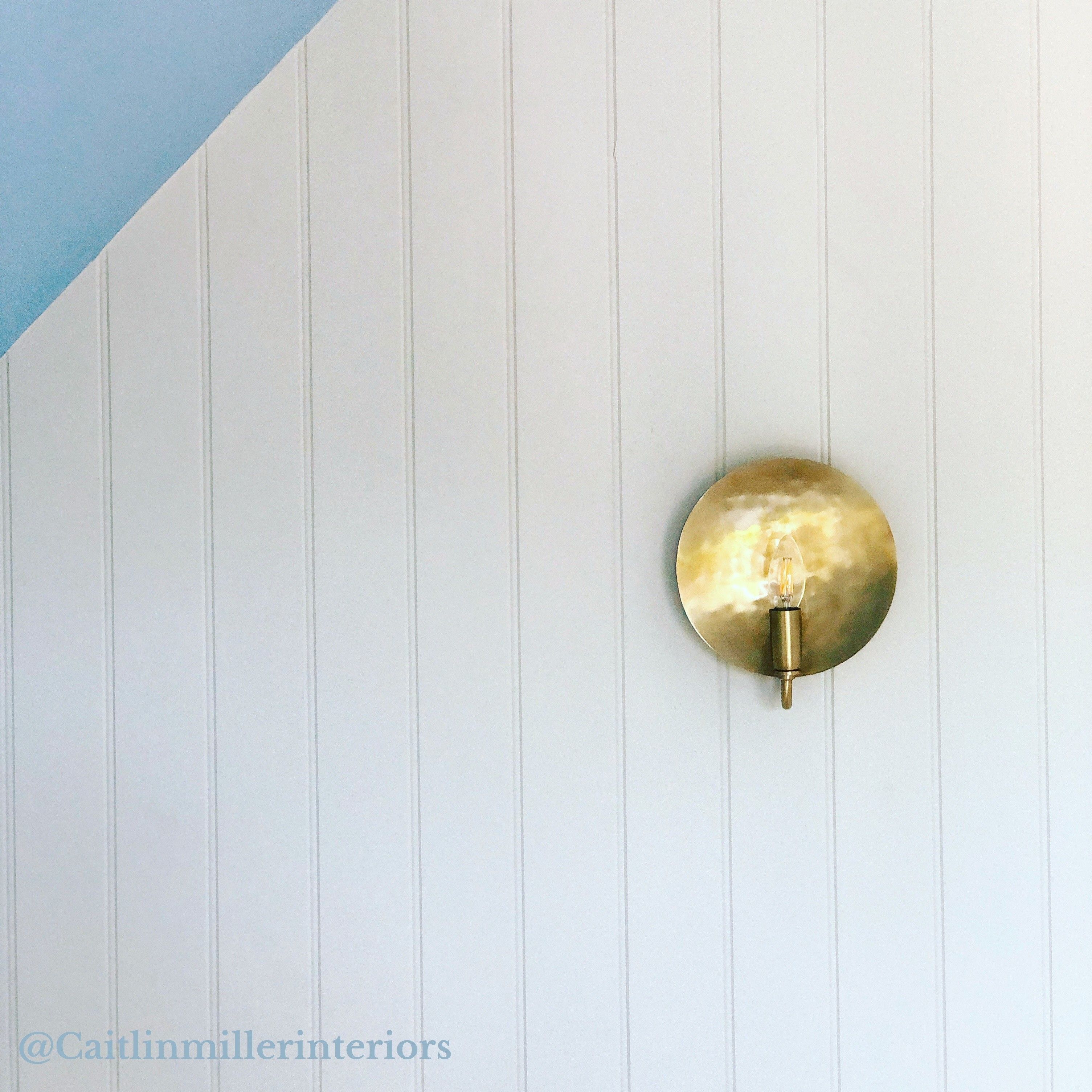 Moon wall light in antique brass - Image 7