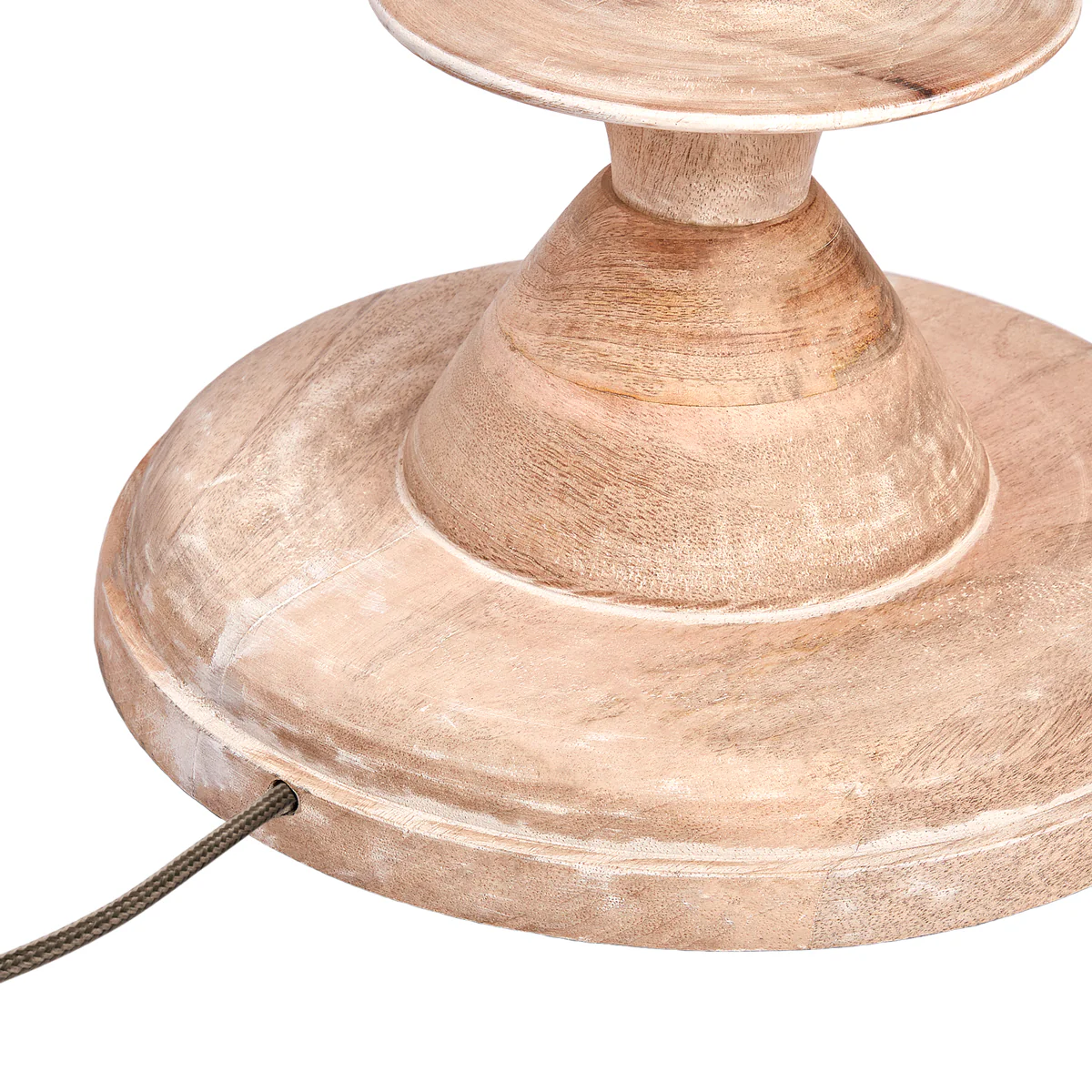 Moonshine floor lamp in natural whitewash - Image 4