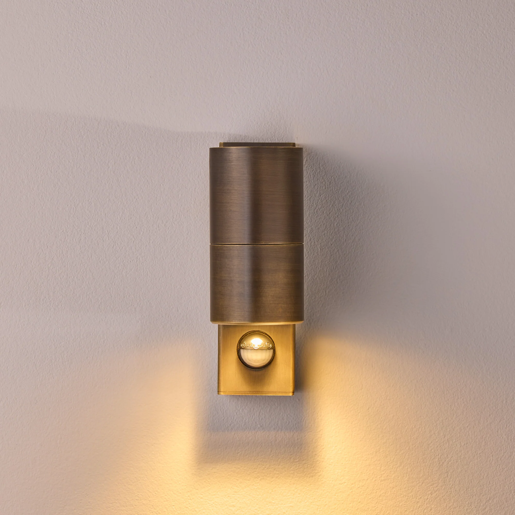 Motion sensor portreath IP65 adjustable pillar light in bronze - Image 6