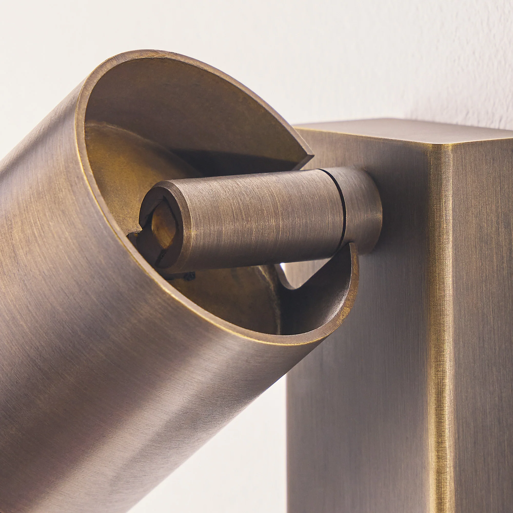 Motion sensor portreath IP65 adjustable pillar light in bronze - Image 7
