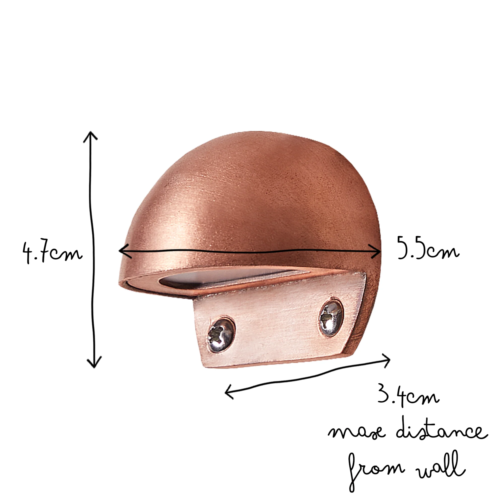 Mousehole ip65 path light in copper - Image 10