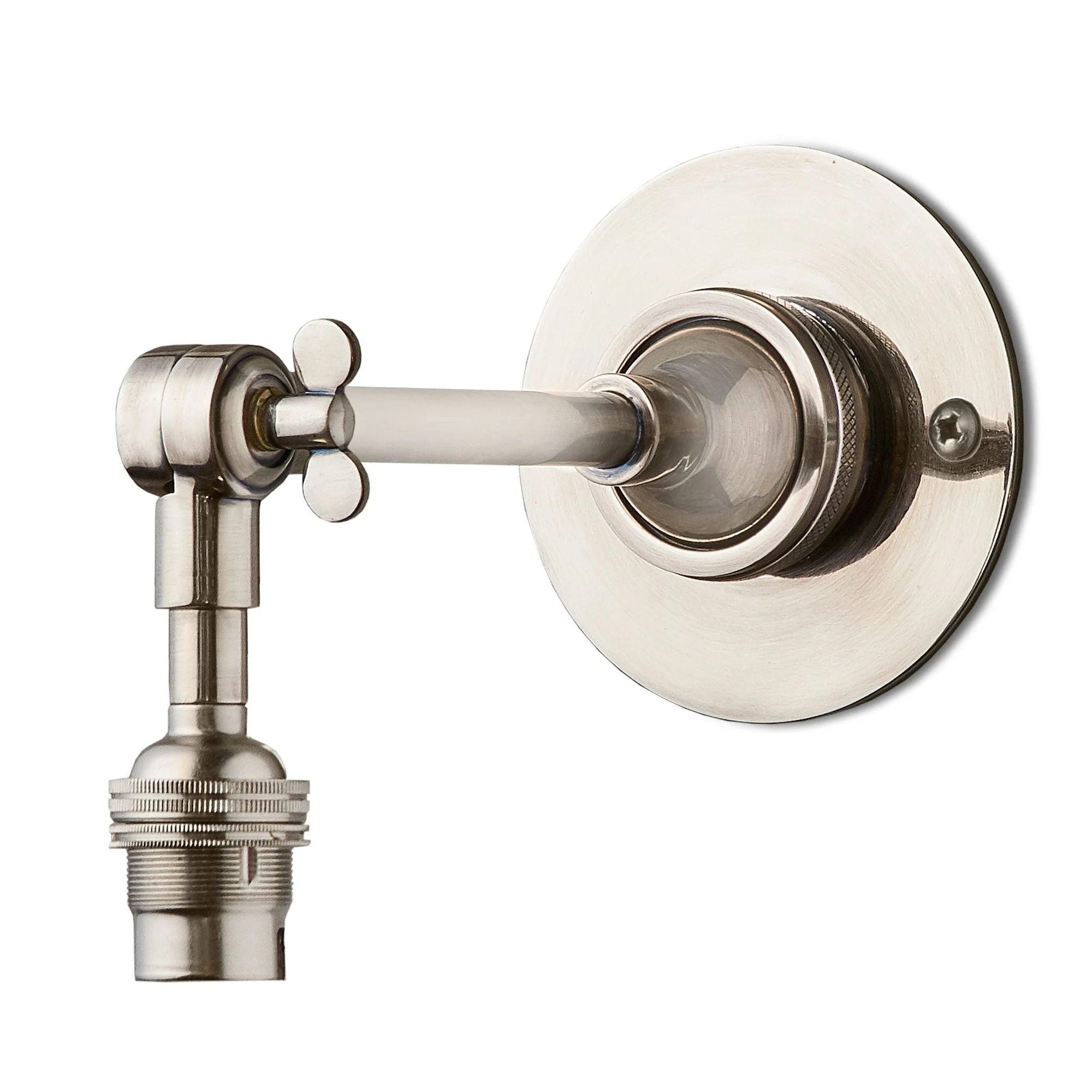 Mumford wall fitting in antique silver