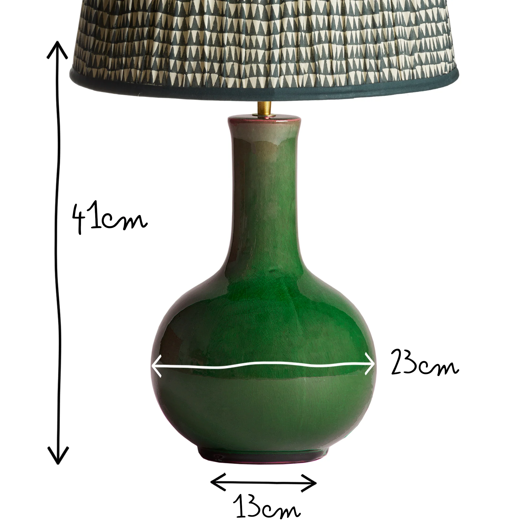 Nellie table lamp in a green glaze - Image 4
