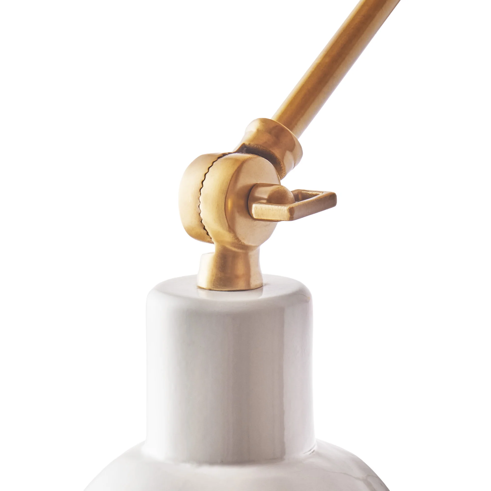 Nova wall light in brass and stone - Image 10