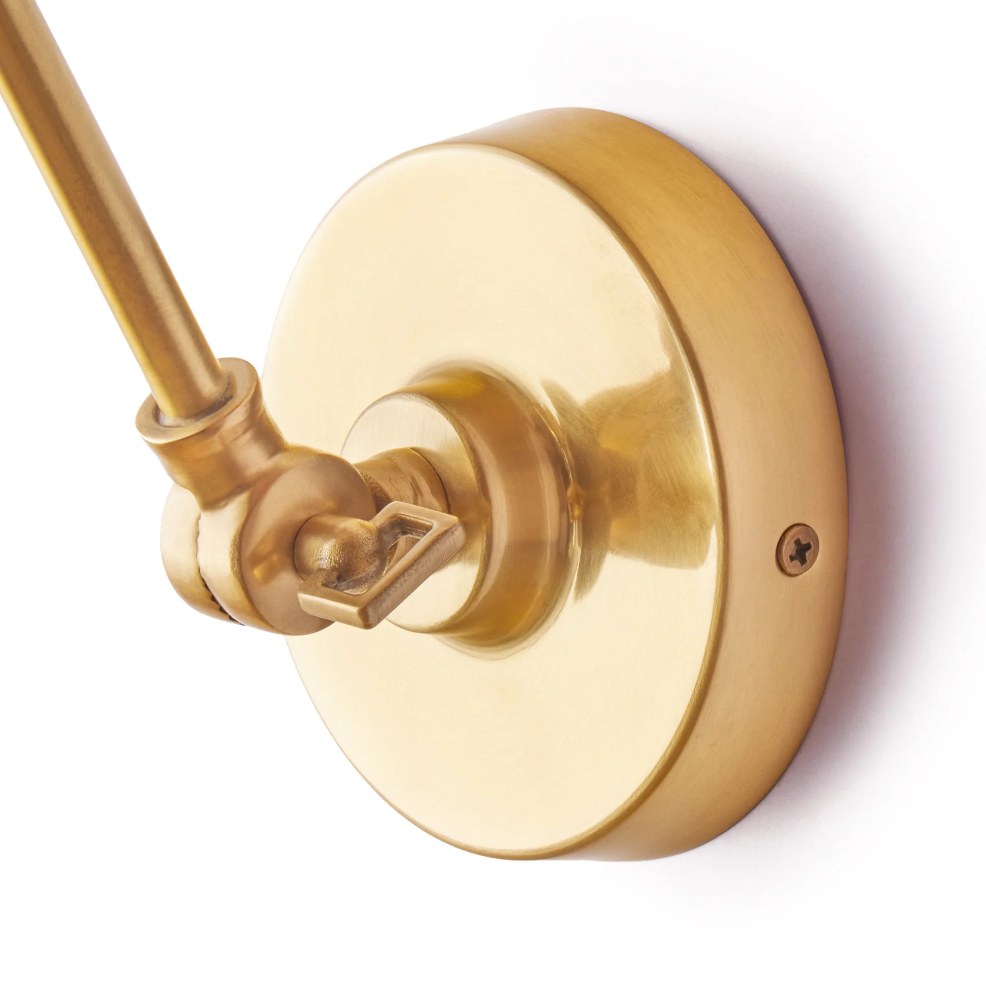Nova wall light in brass and stone - Image 4