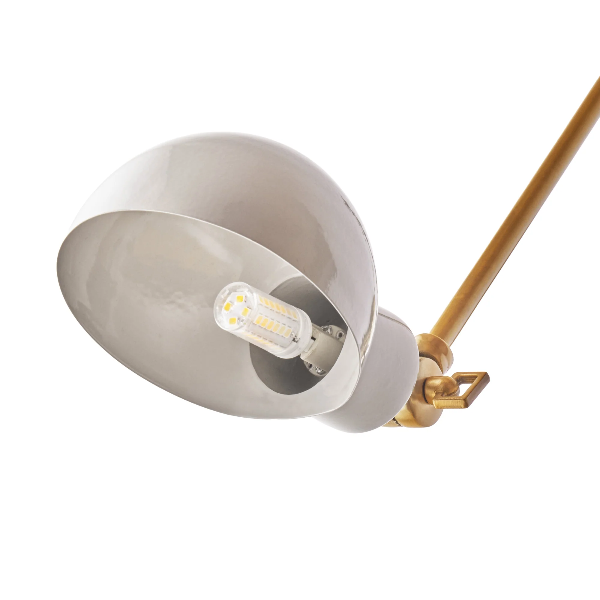 Nova wall light in brass and stone - Image 9