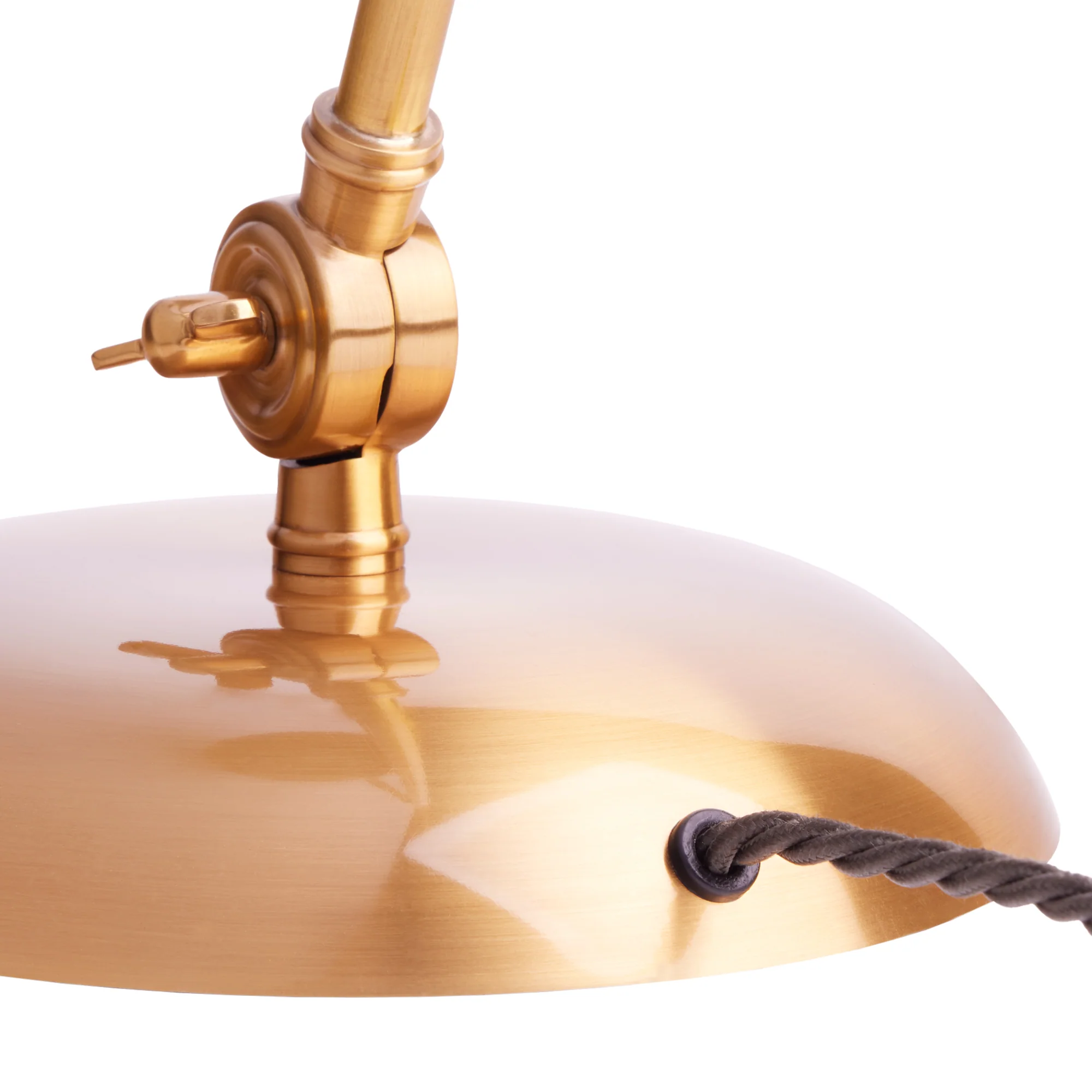 Obama Desk Light in Antiqued Brass - Image 8
