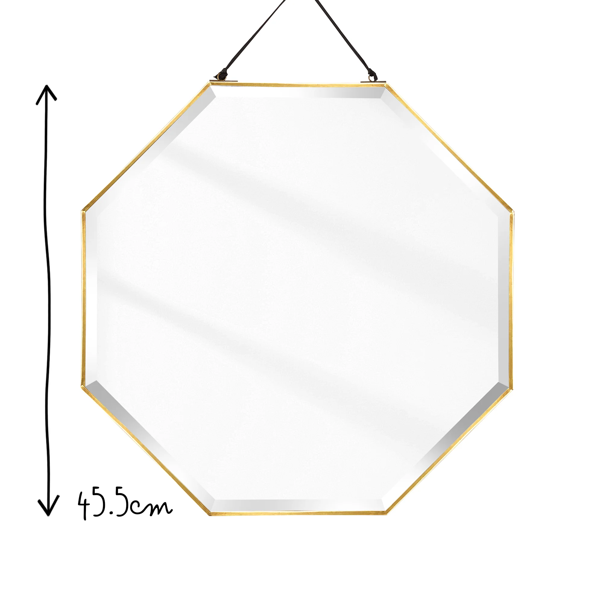 Octagonal bevelled Luxor mirror - Image 12
