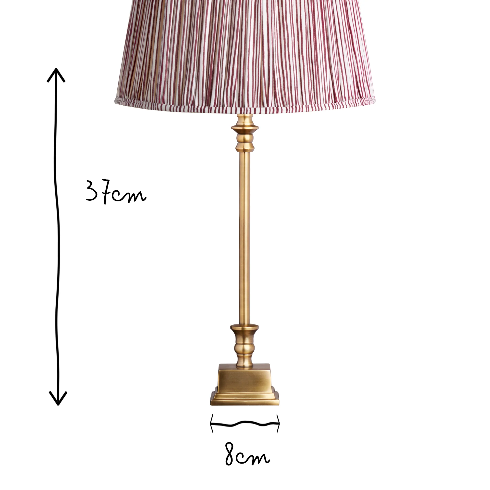 Oisin table lamp in antique brass finish - Image 8
