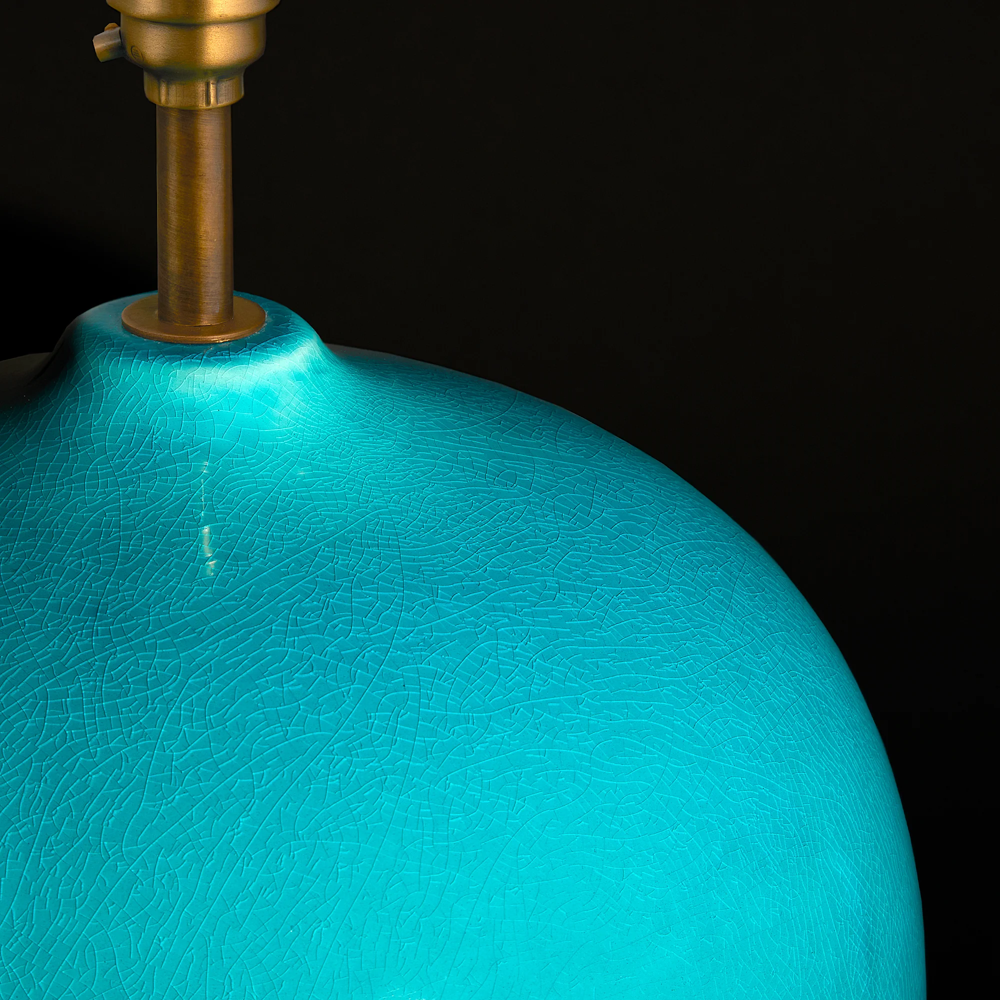 Olly table lamp in turquoise - Image 6