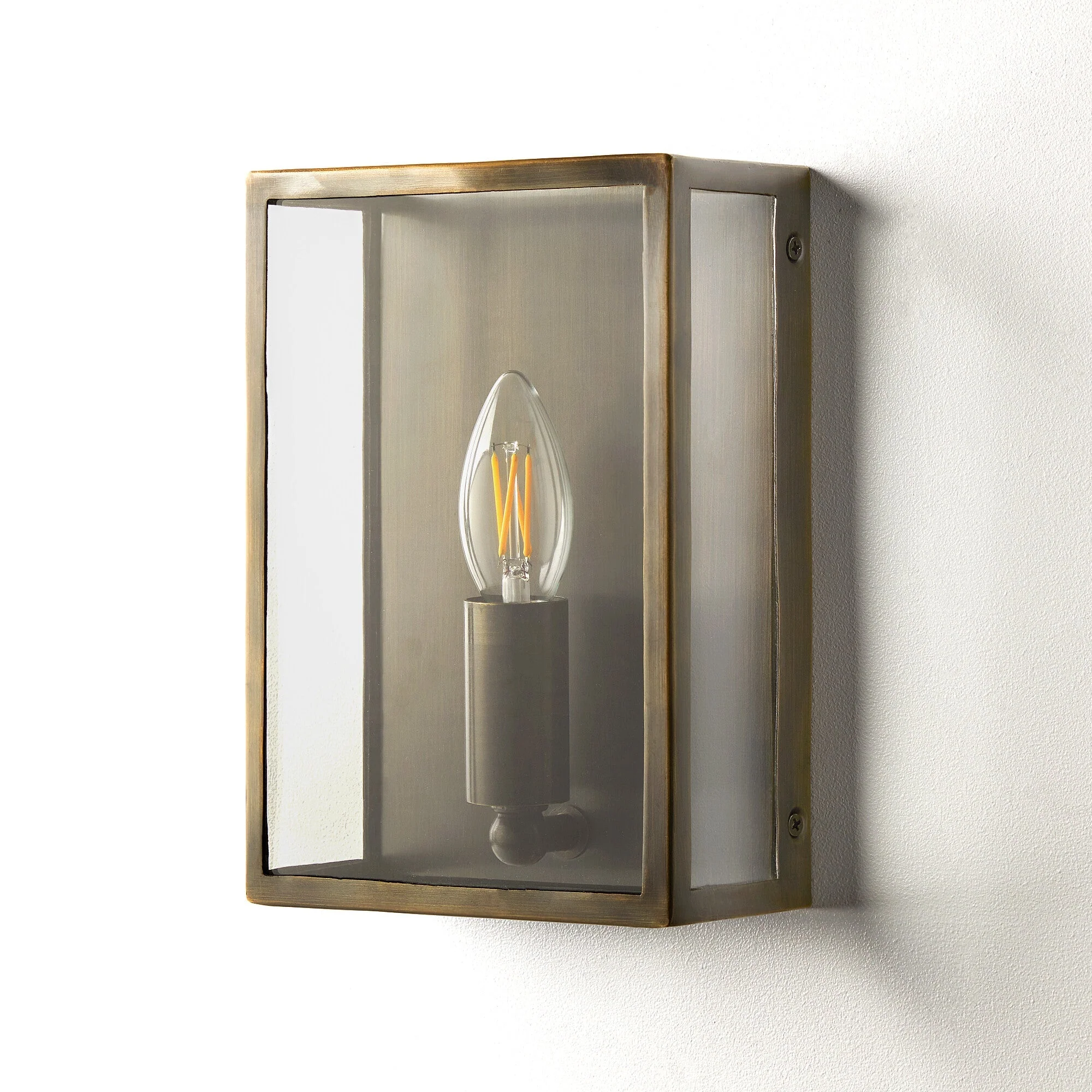 Orford IP44 exterior wall light in bronze - Image 2