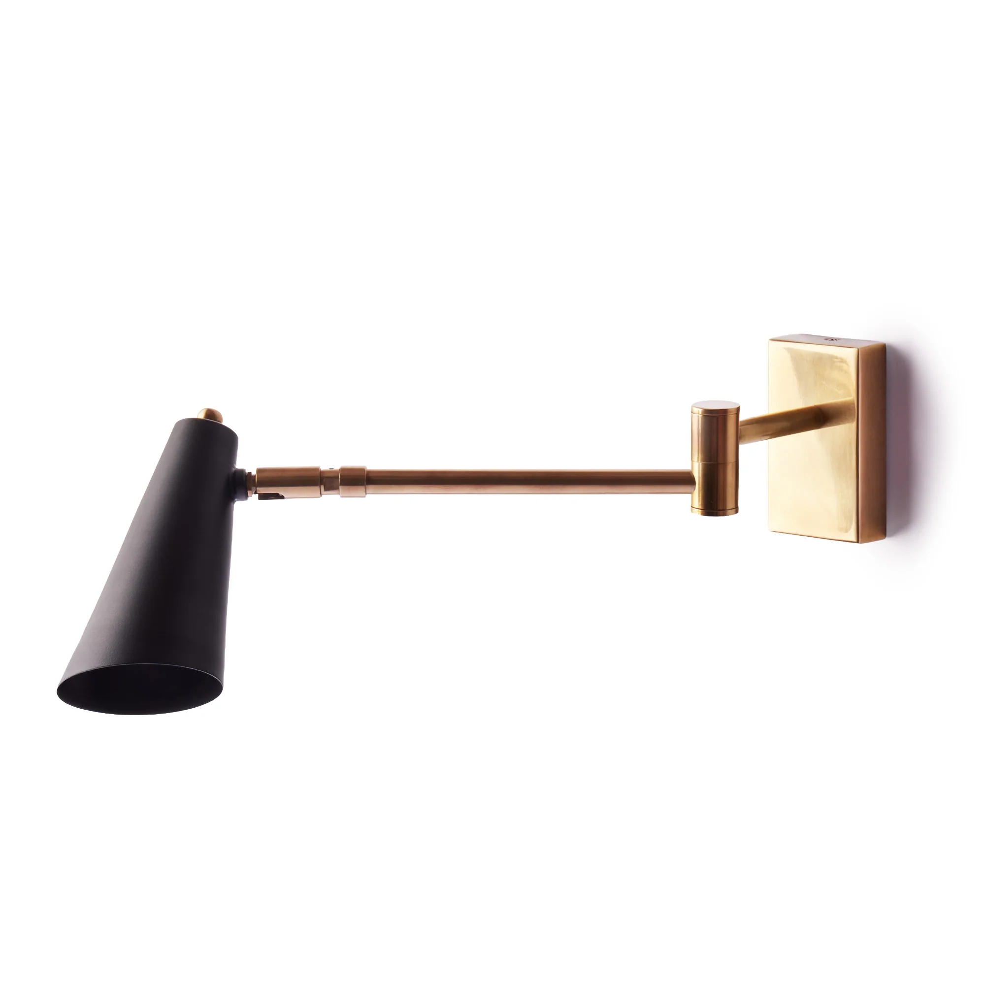 Otis adjustable wall light in black - Image 2