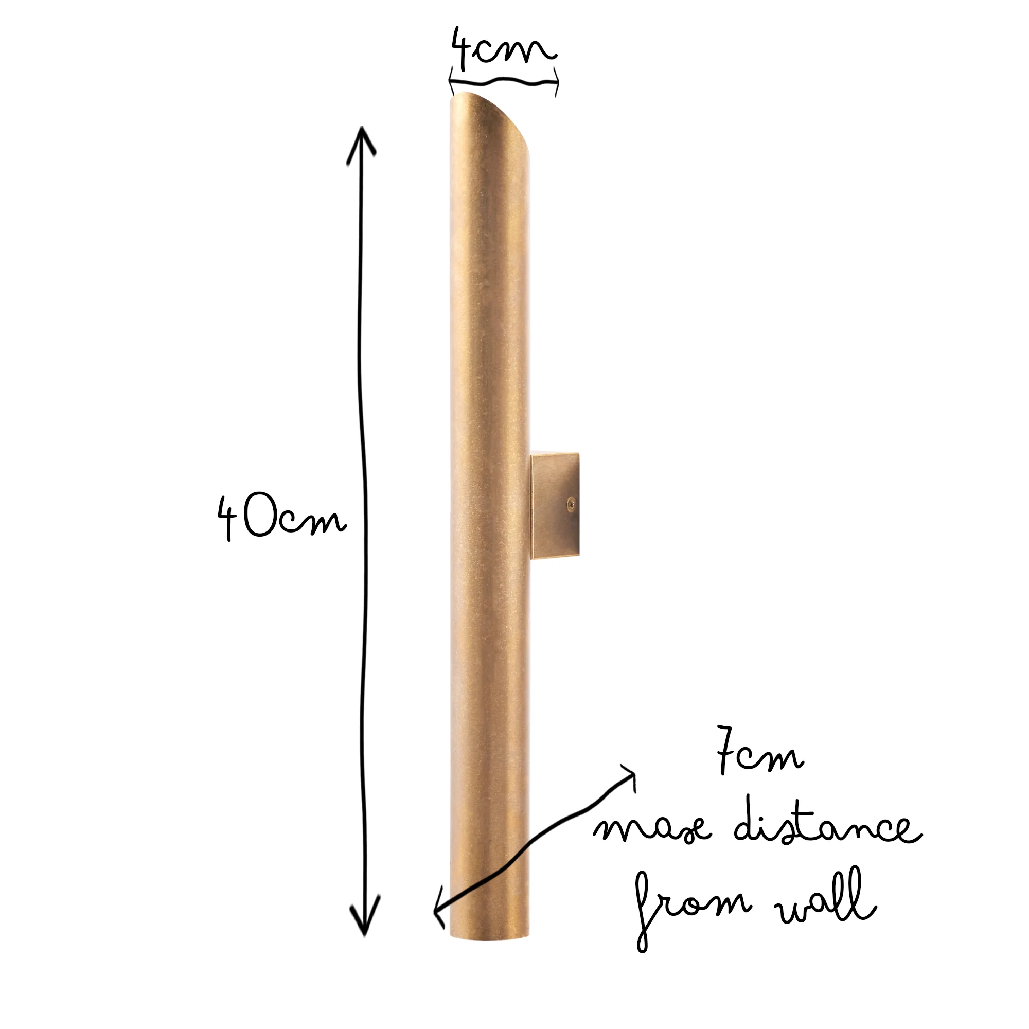 Padme IP54 up and downlighter in brass - Image 12
