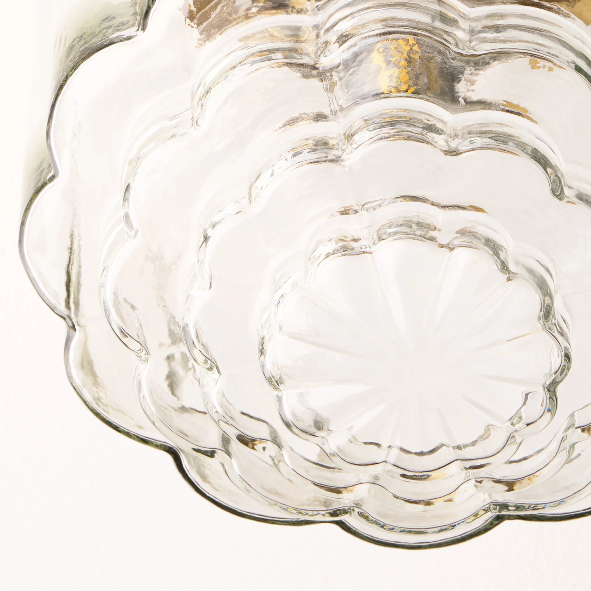 Passi IP44 flush ceiling light in antique brass - Image 3