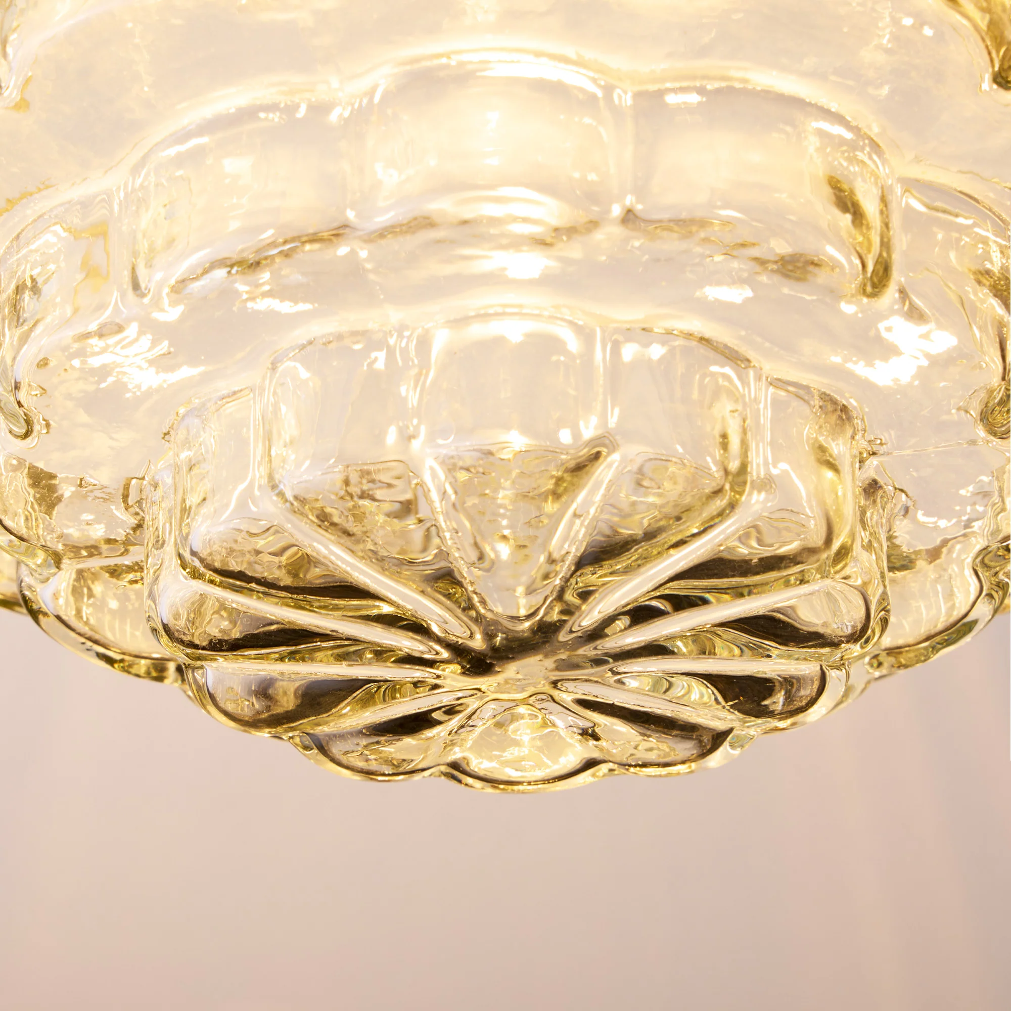 Passi IP44 flush ceiling light in antique brass - Image 7