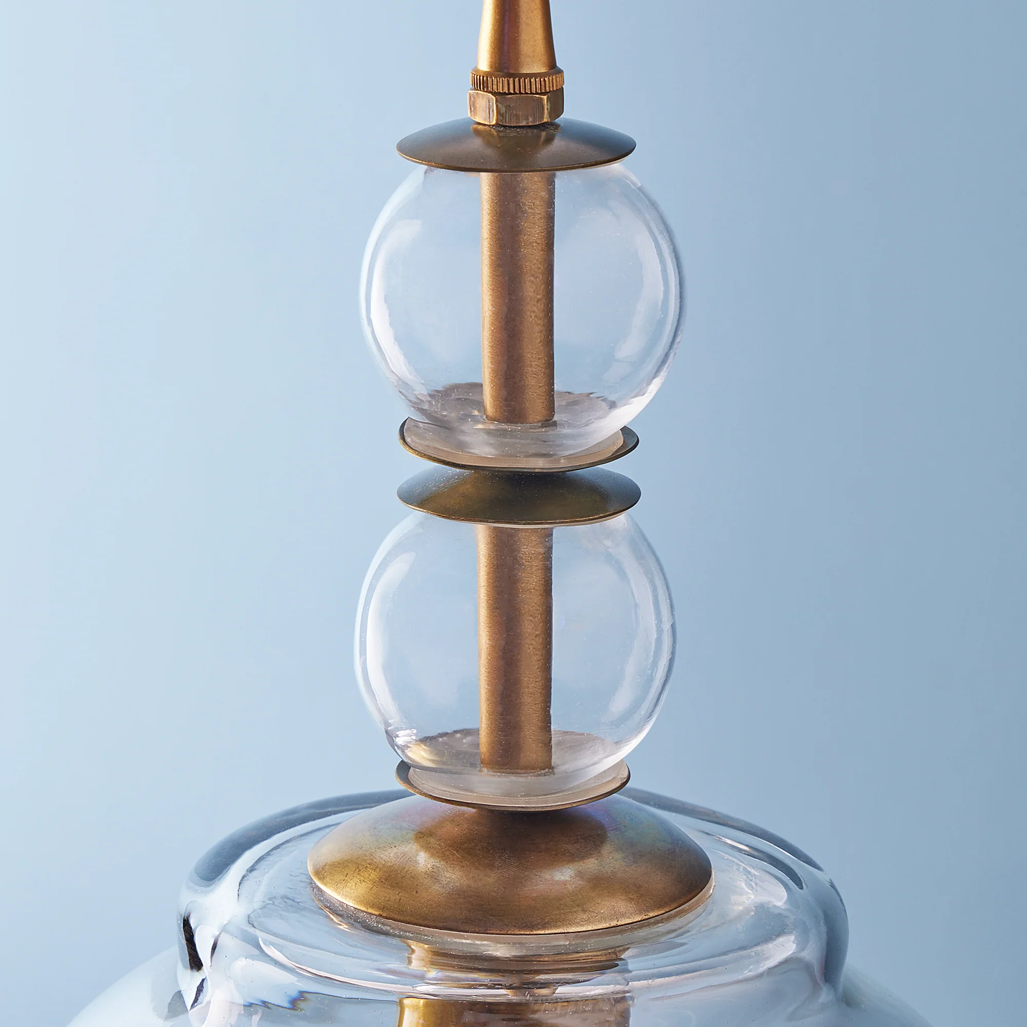 Pecadillo pendant light in glass with brass - Image 5