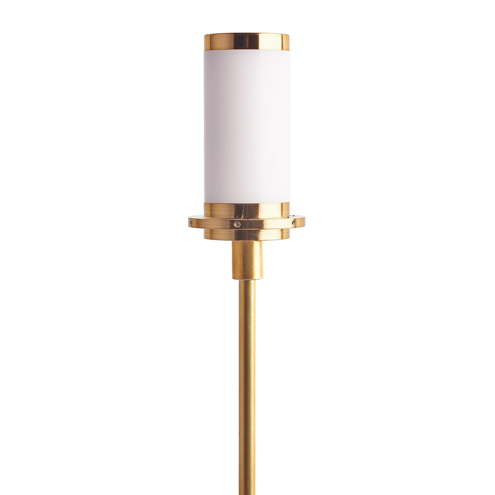 Piaf rechargeable table lamp in brass and wrapped cane - Image 7