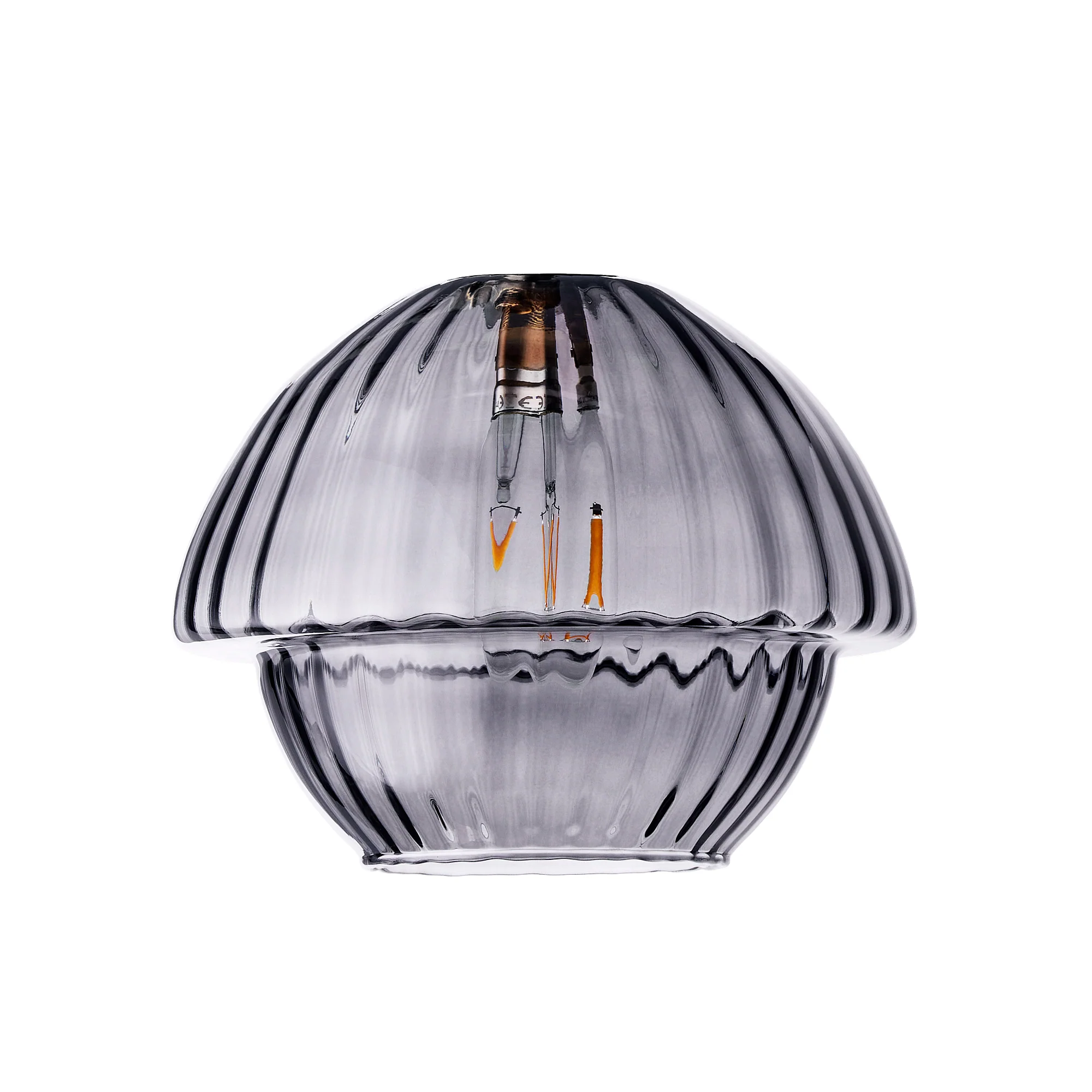 Picchu pendant in smoke glass