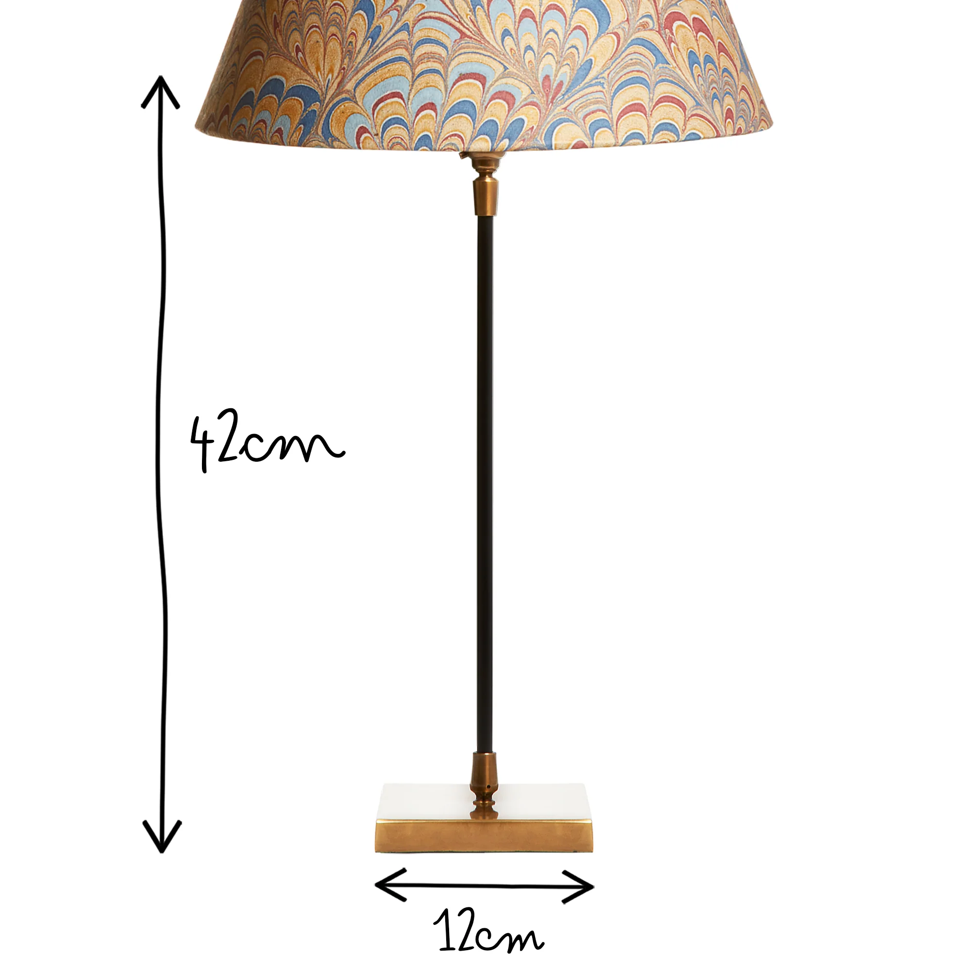 Pick table lamp in antiqued brass - Image 5