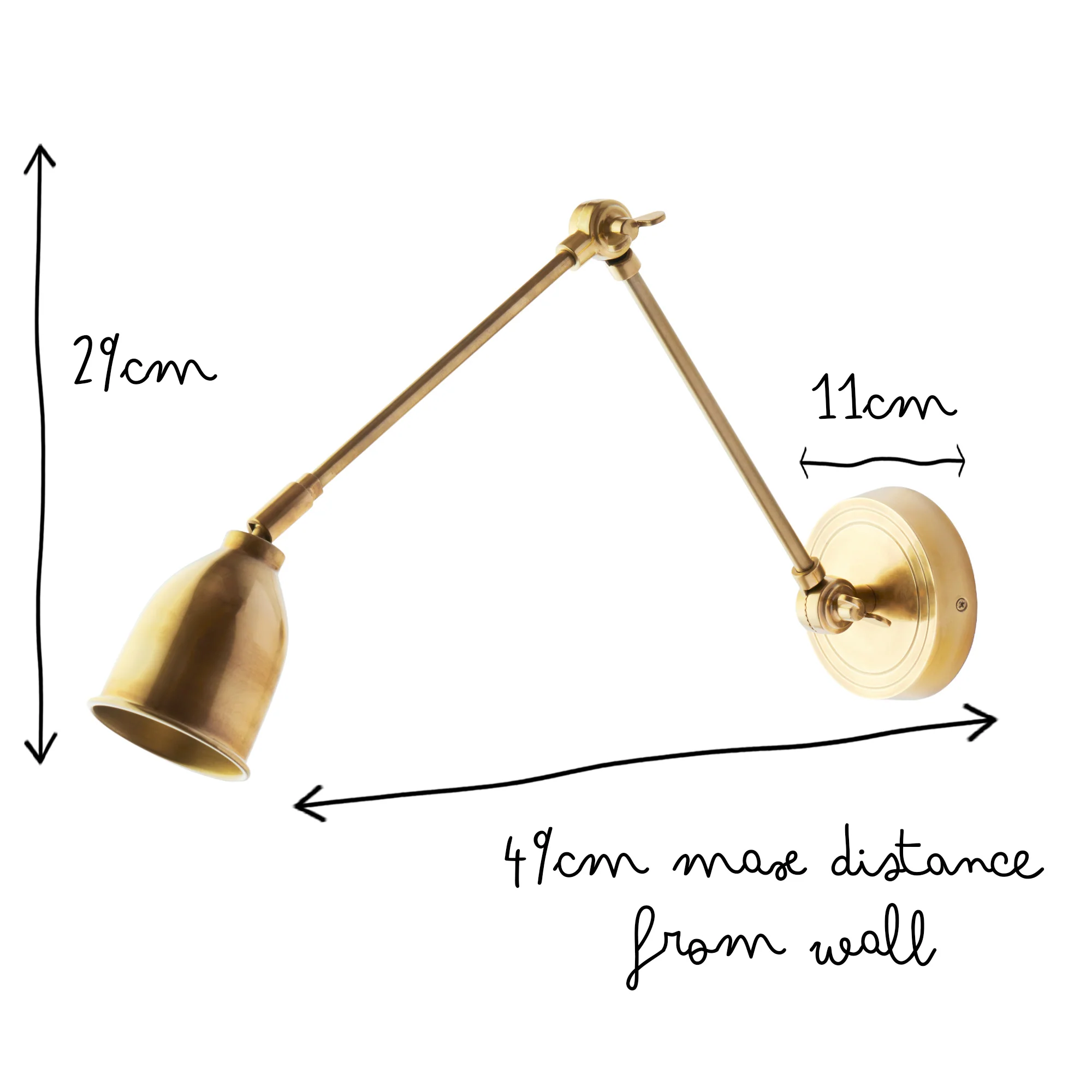 Pick wall light in brass - Image 11
