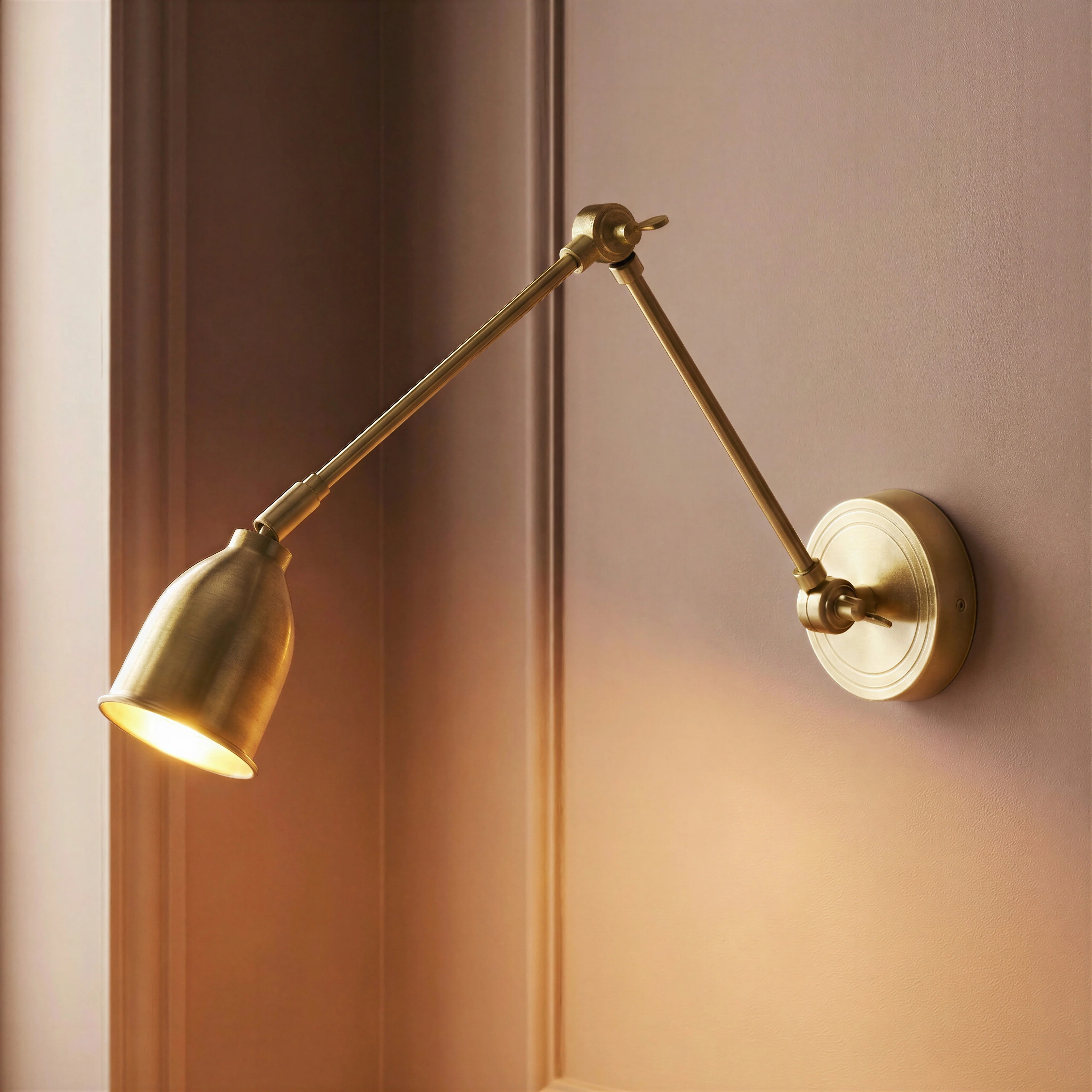 Pick wall light in brass - Image 2