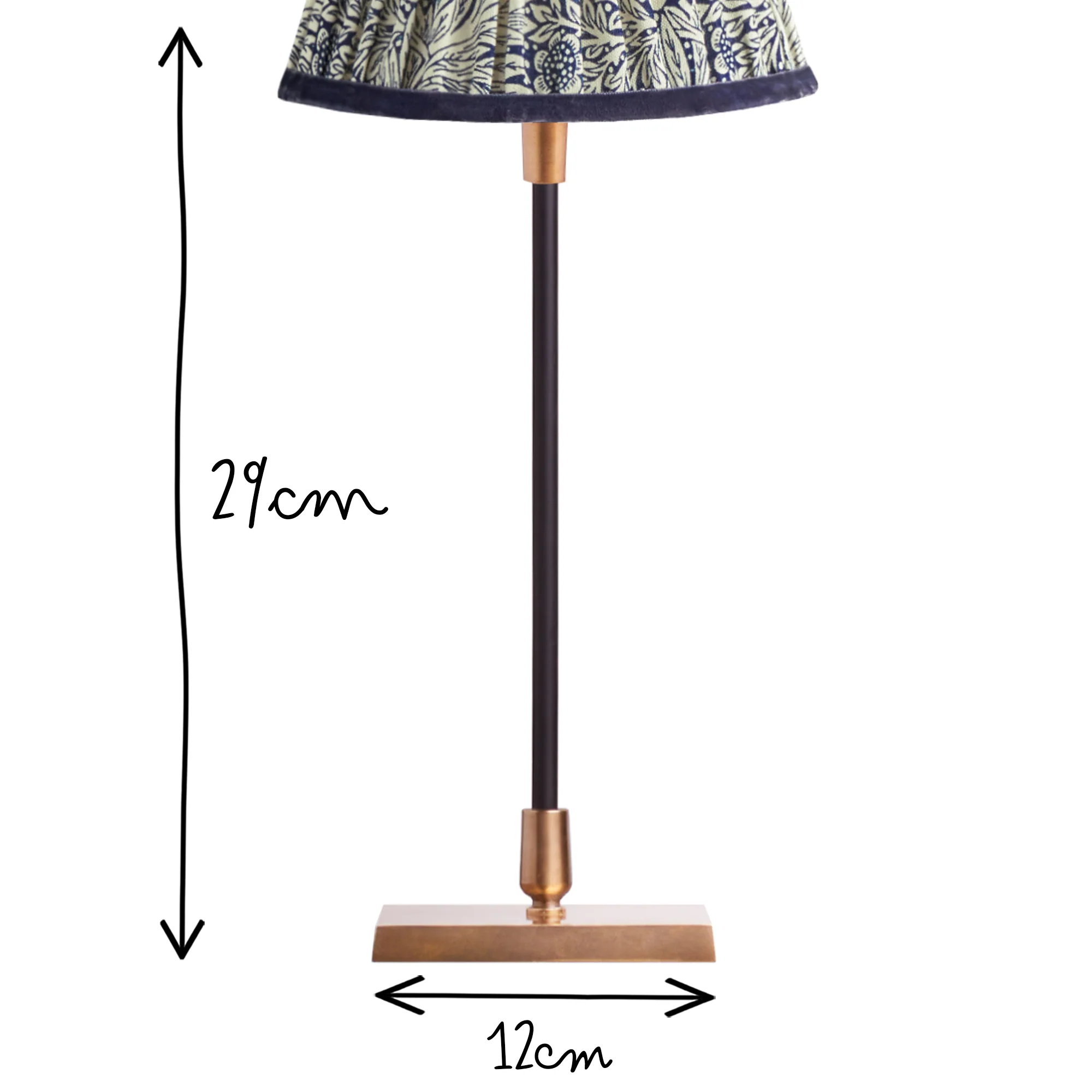 Pickling rechargeable table lamp in antiqued brass - Image 14