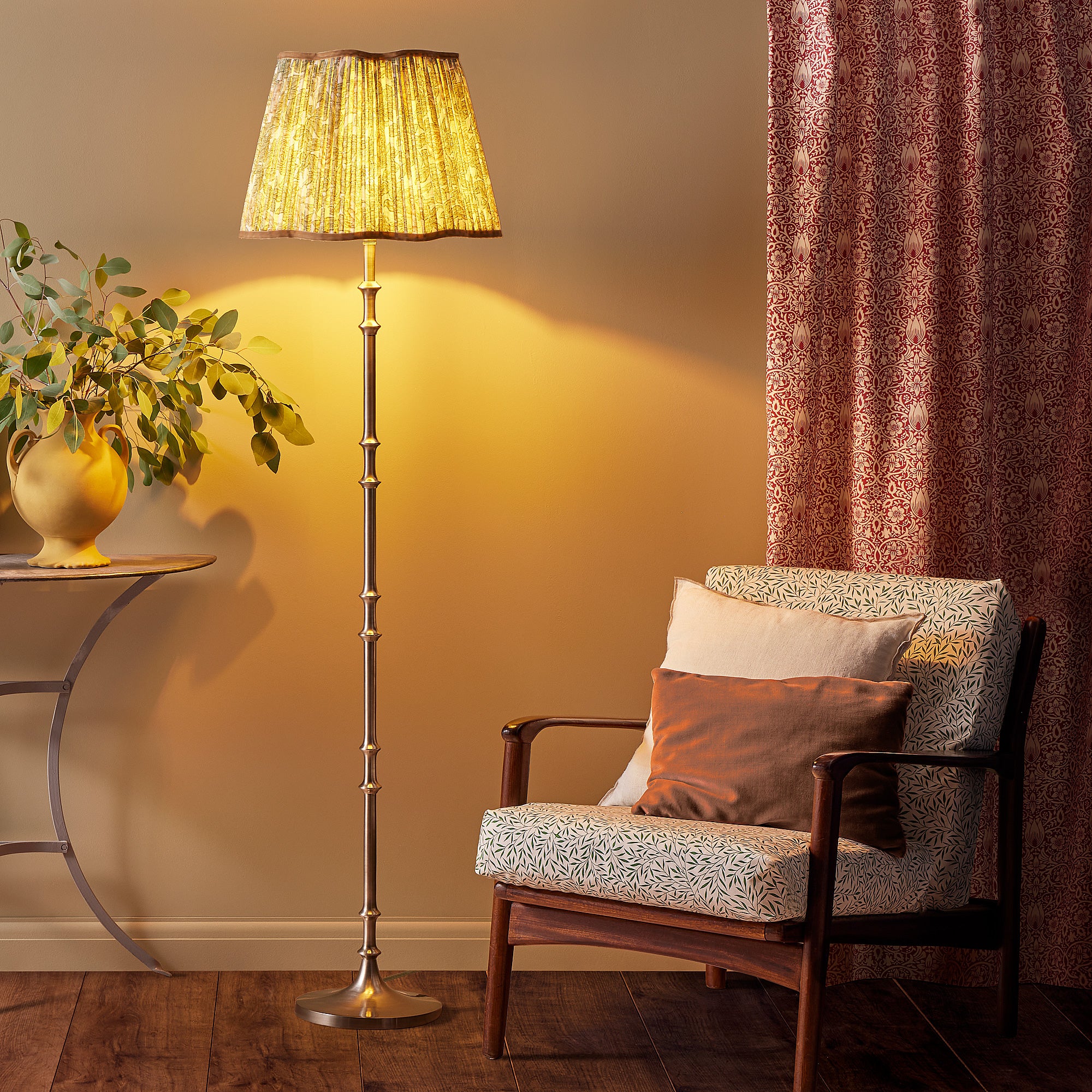 Pitigliano floor lamp in antique silver - Image 5