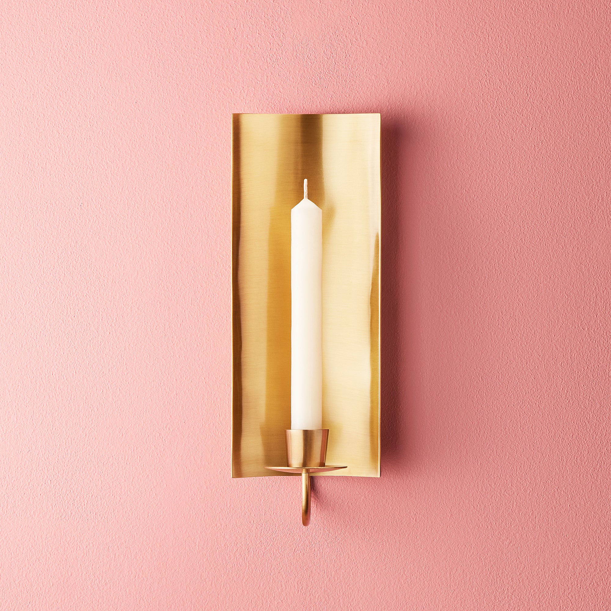 Pitti wall mounted candle holder in antiqued brass - Image 6