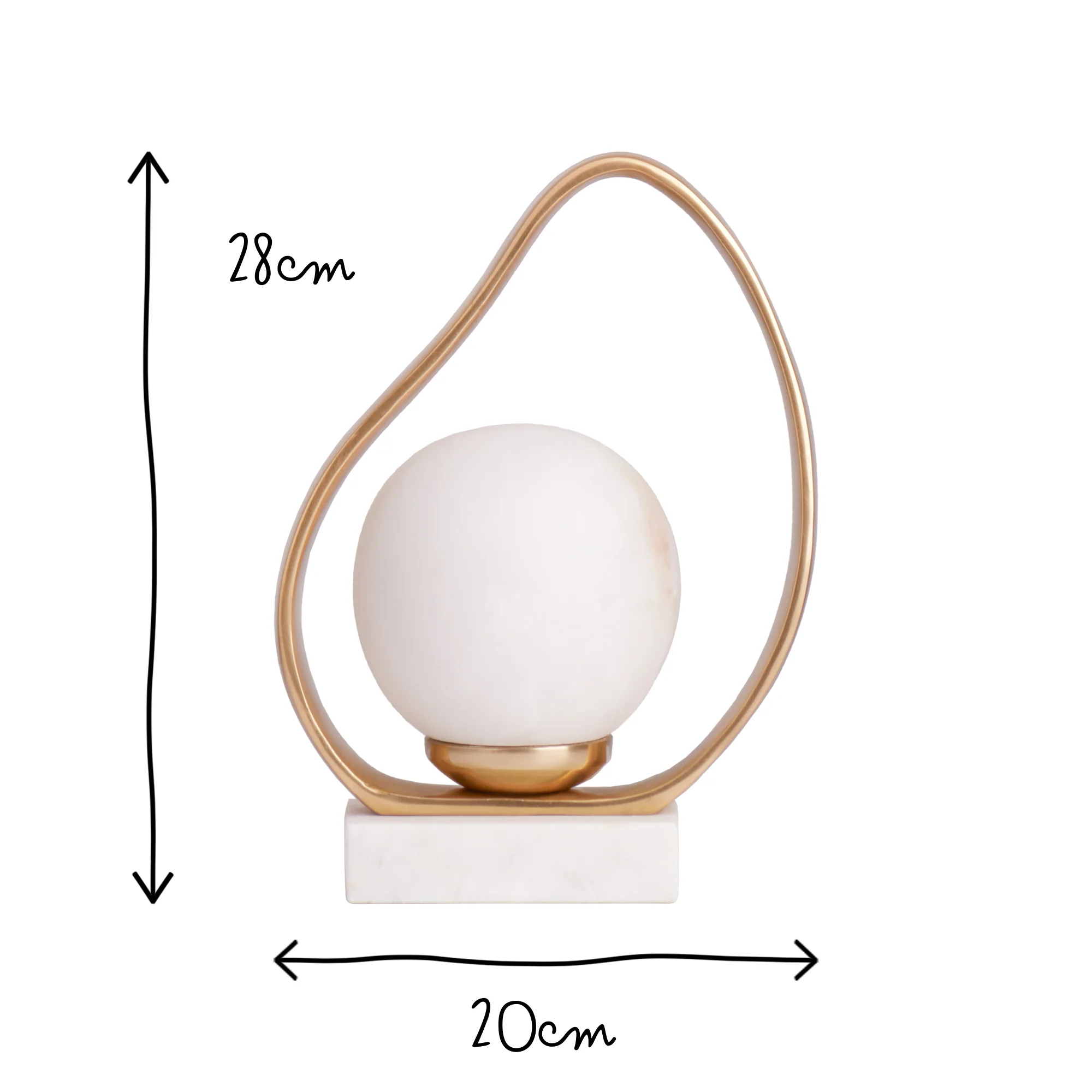 Polyphemus alabaster table lamp - Image 10