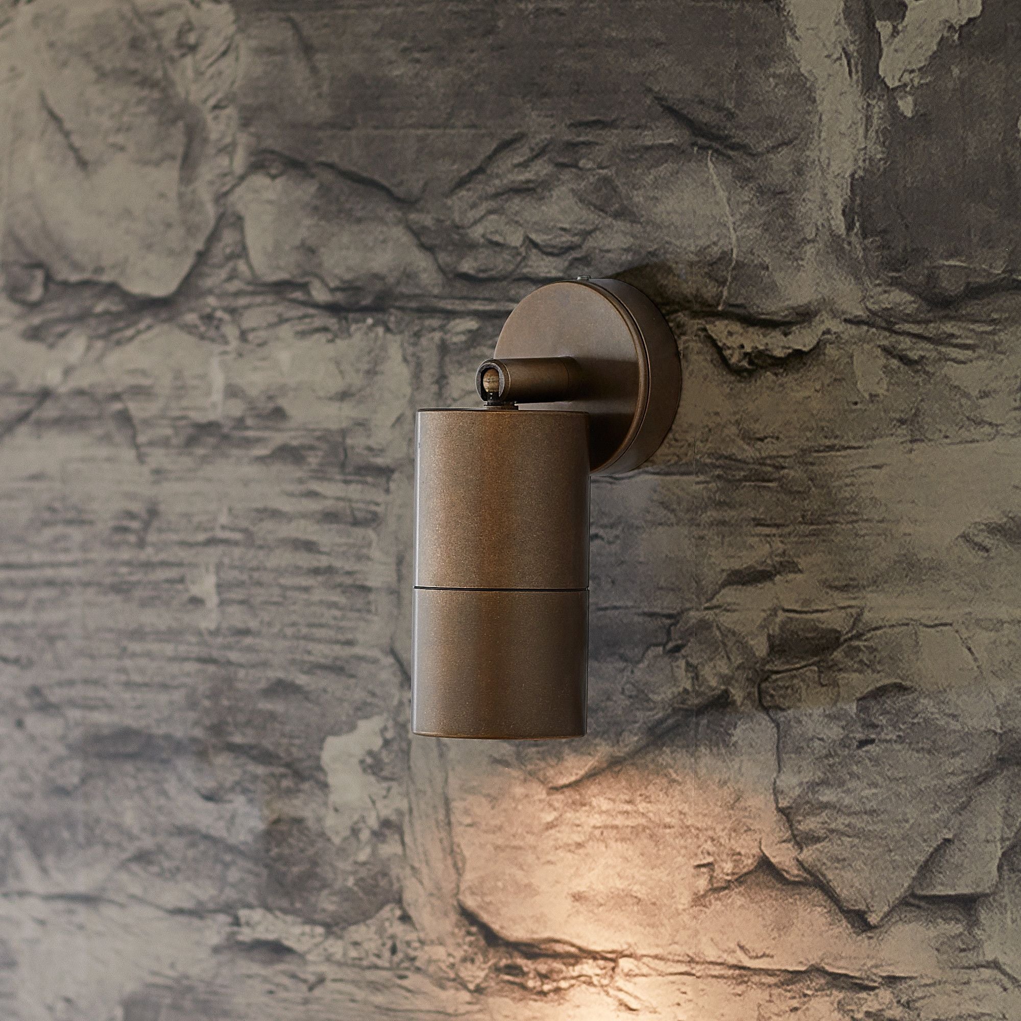 Portreath ip65 adjustable pillar light in aged brass - Image 10