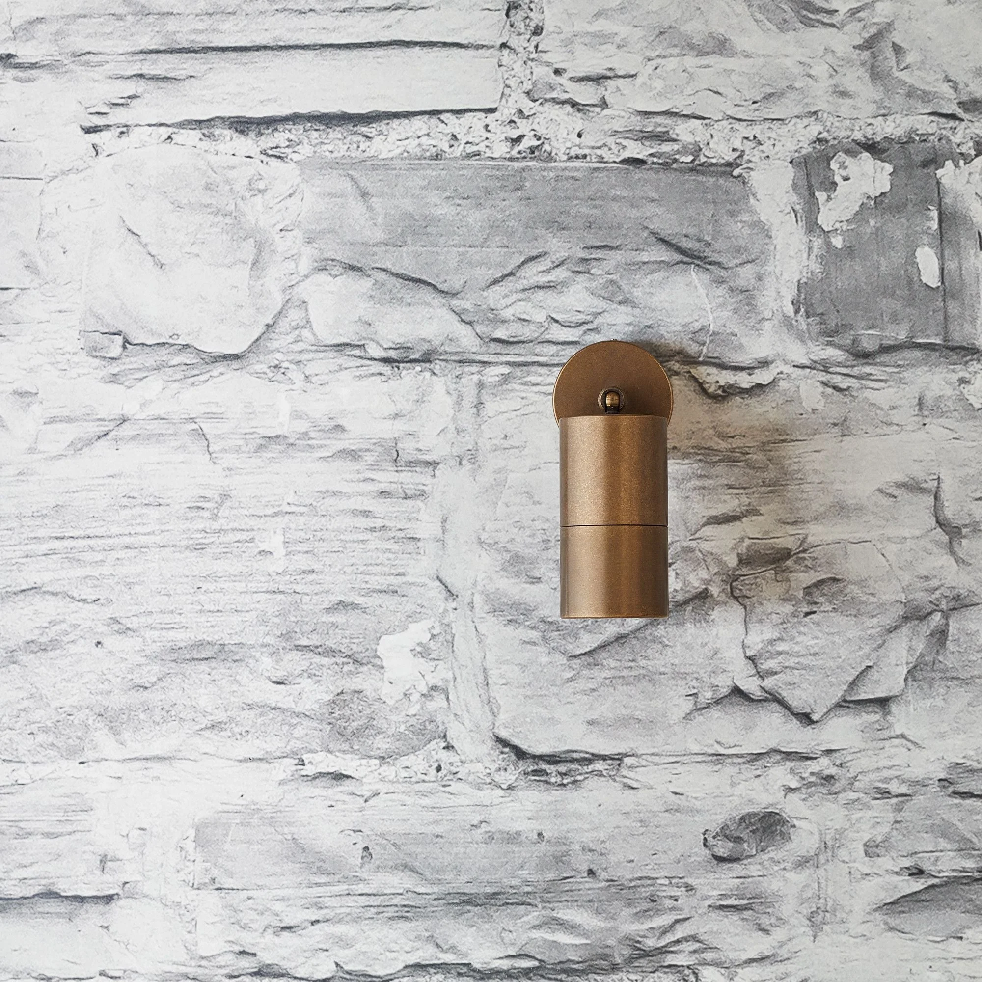 Portreath ip65 adjustable pillar light in aged brass - Image 4