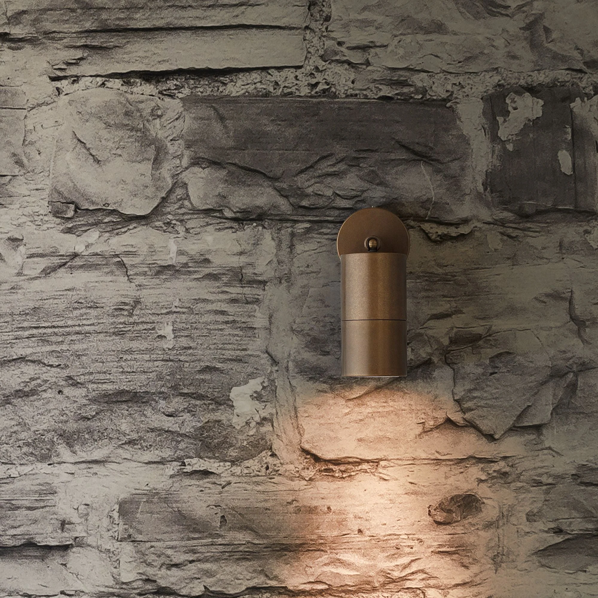 Portreath ip65 adjustable pillar light in aged brass - Image 6