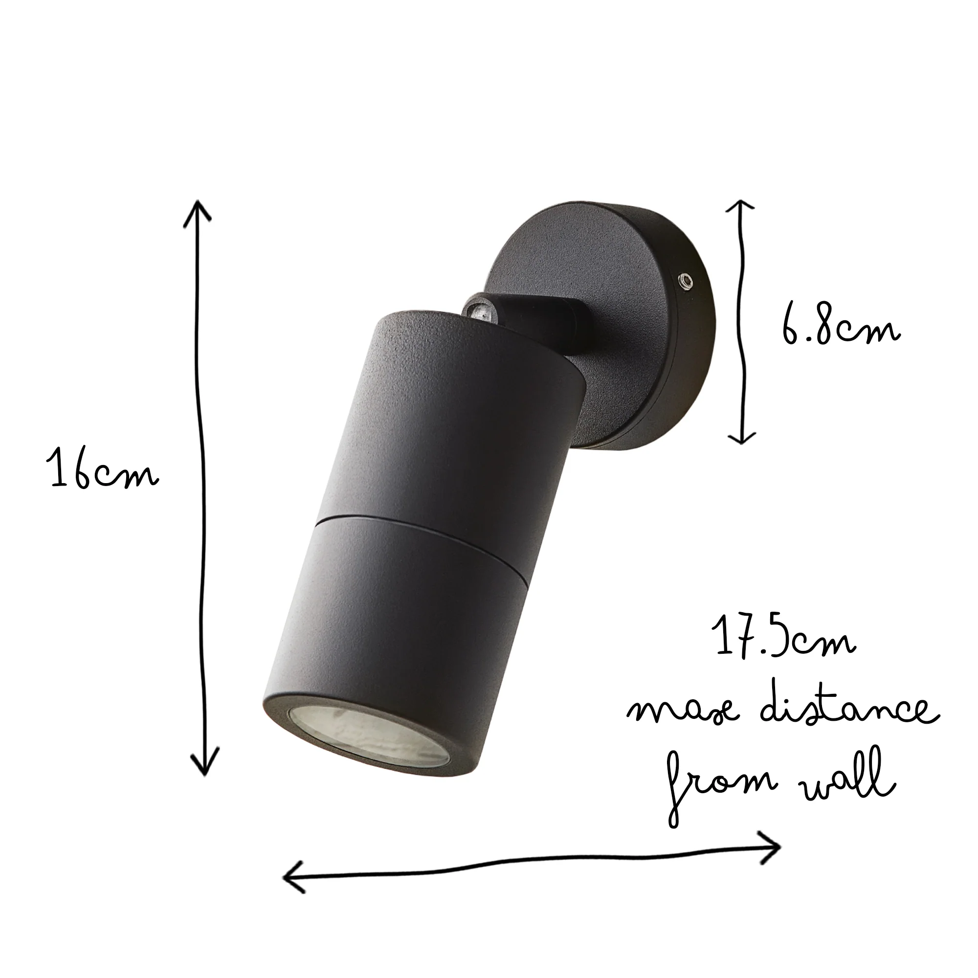 Portreath ip65 adjustable pillar light in storm - Image 4