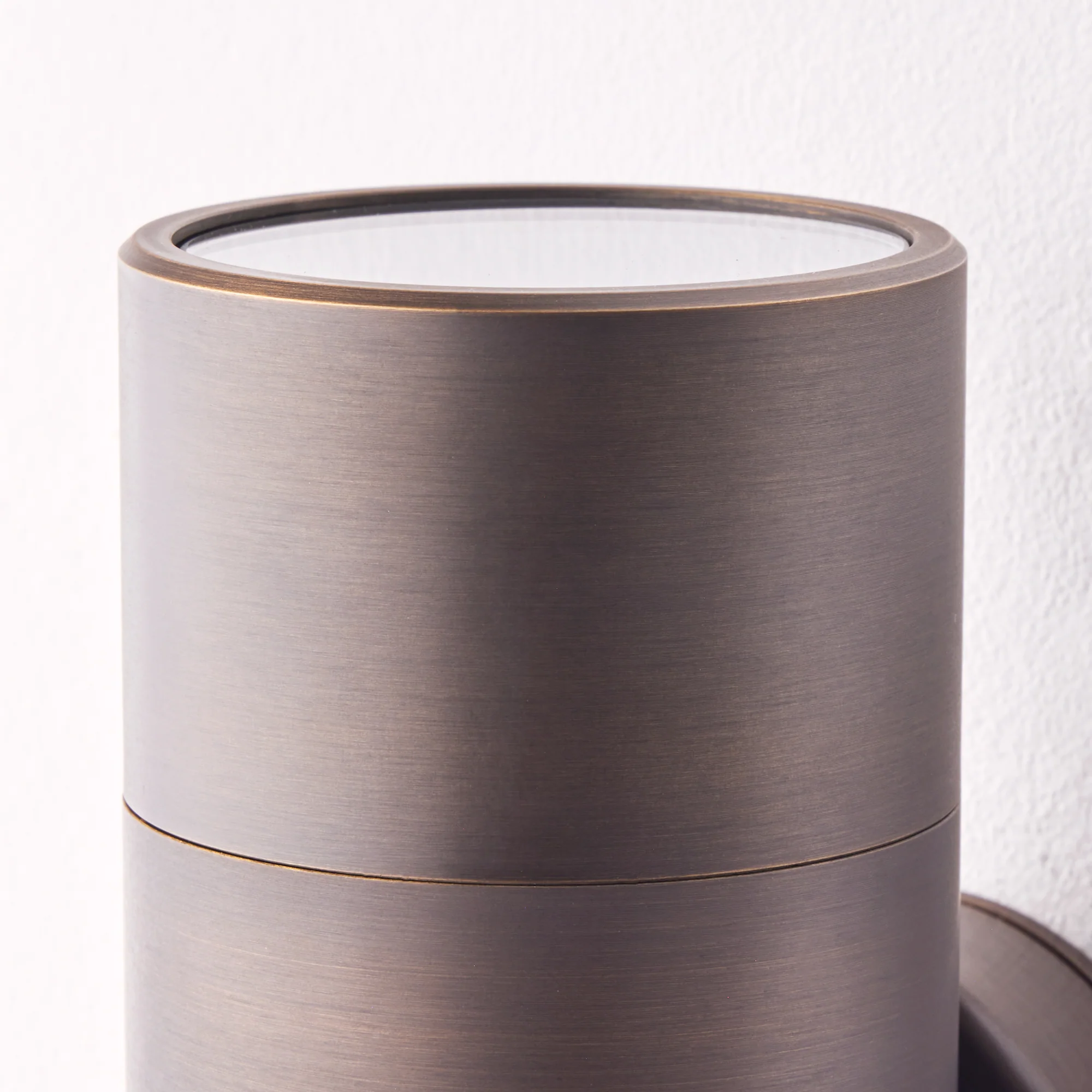 Large Portreath IP65 up and down pillar light in bronze - Image 4