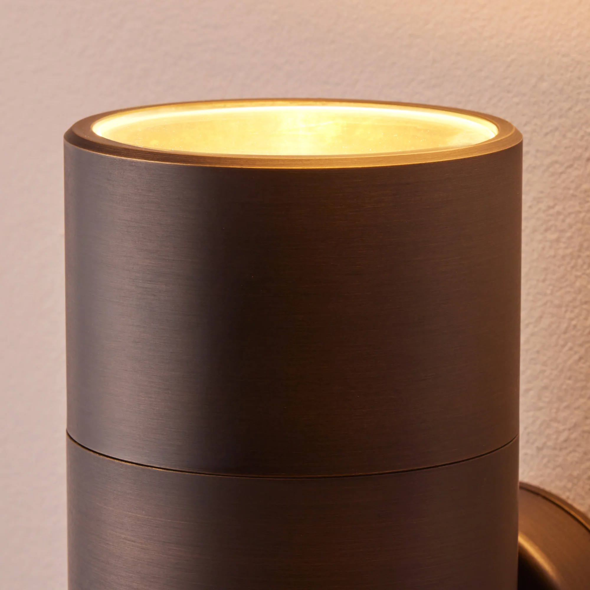Large Portreath IP65 up and down pillar light in bronze - Image 5