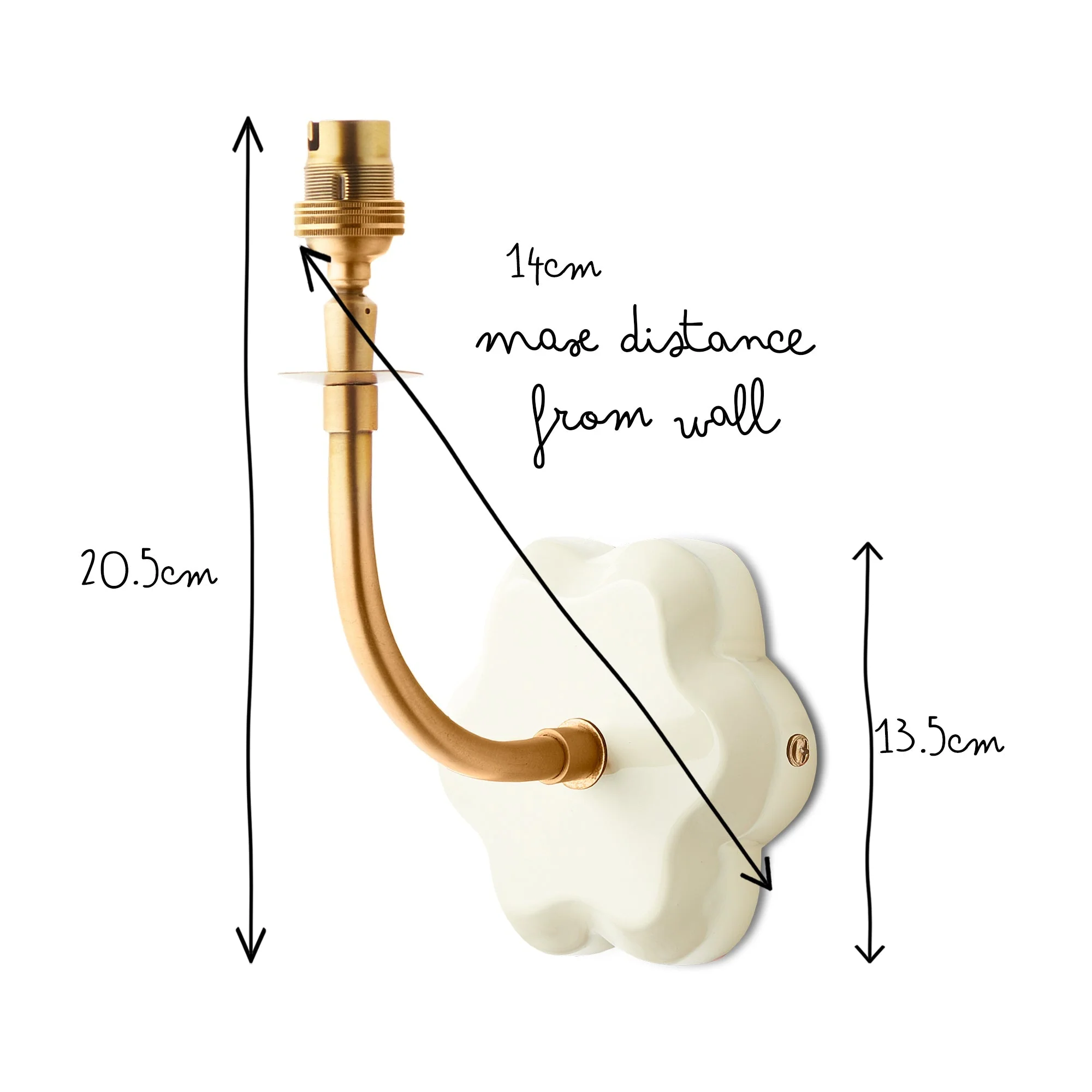 Primrose wall fitting in white lacquered wood - Image 7
