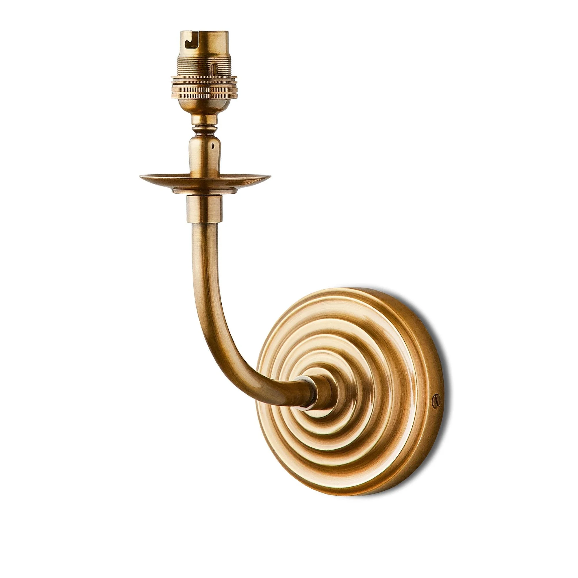 Pringle wall fitting in antique brass