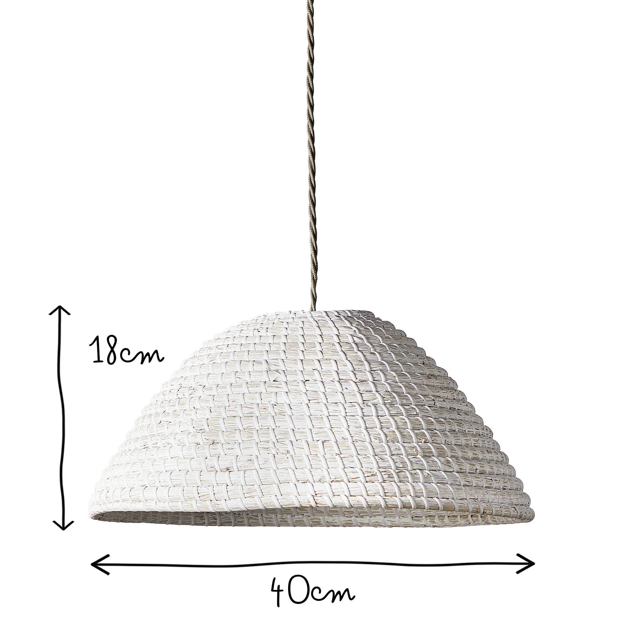 Pulpo pendant shade in whitewashed seagrass - Image 6