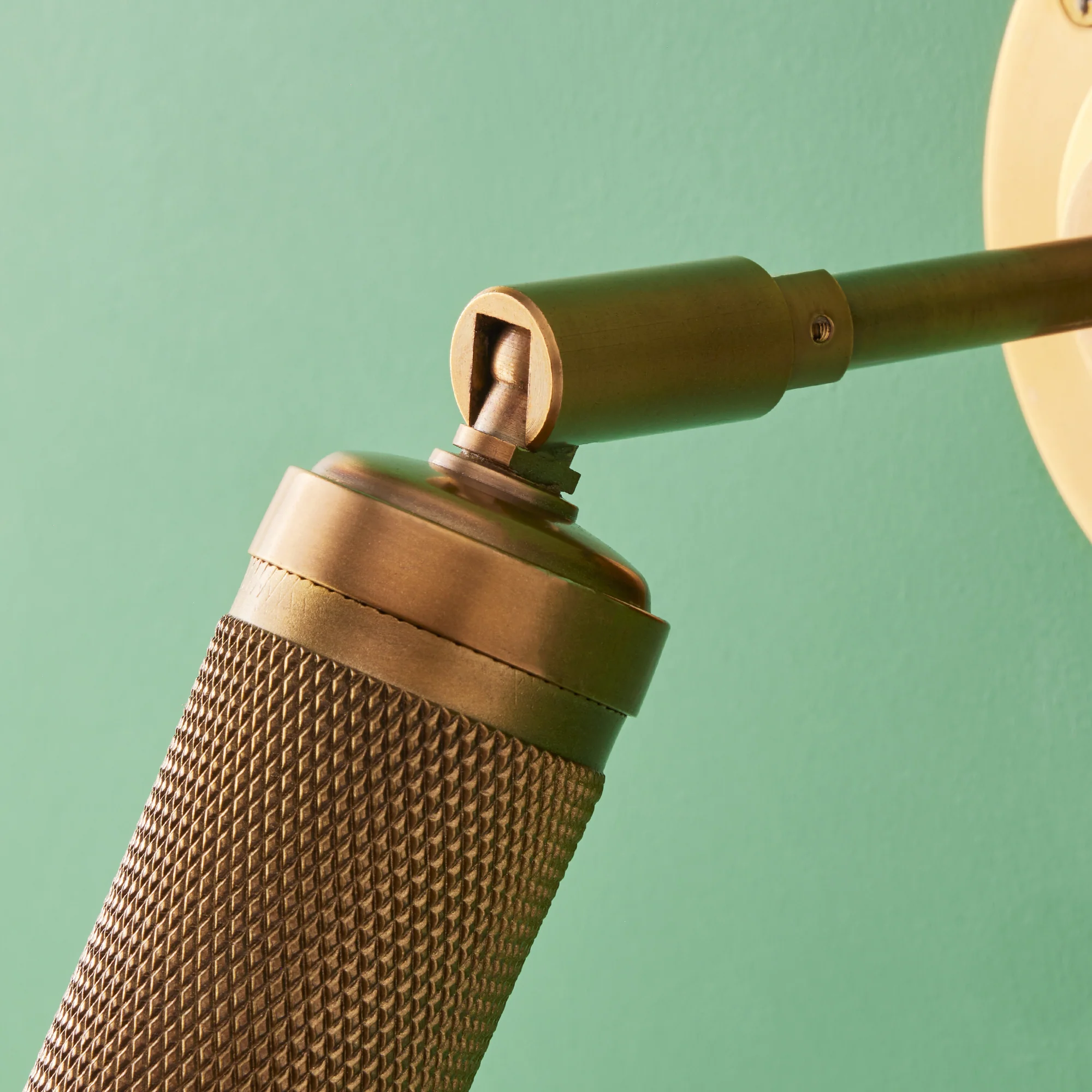 Quantum single wall light in antiqued brass - Image 10