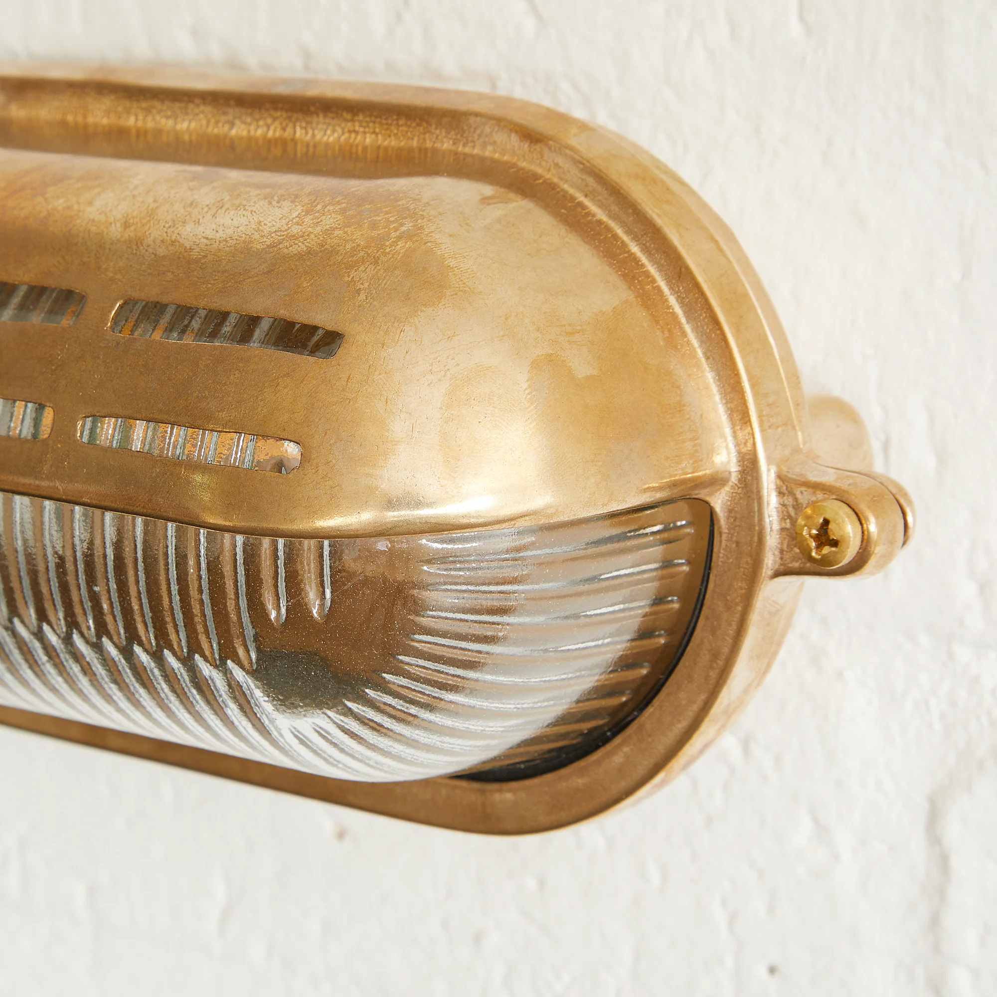 Rackham ip64 bulkhead in unlacquered natural brass - Image 7