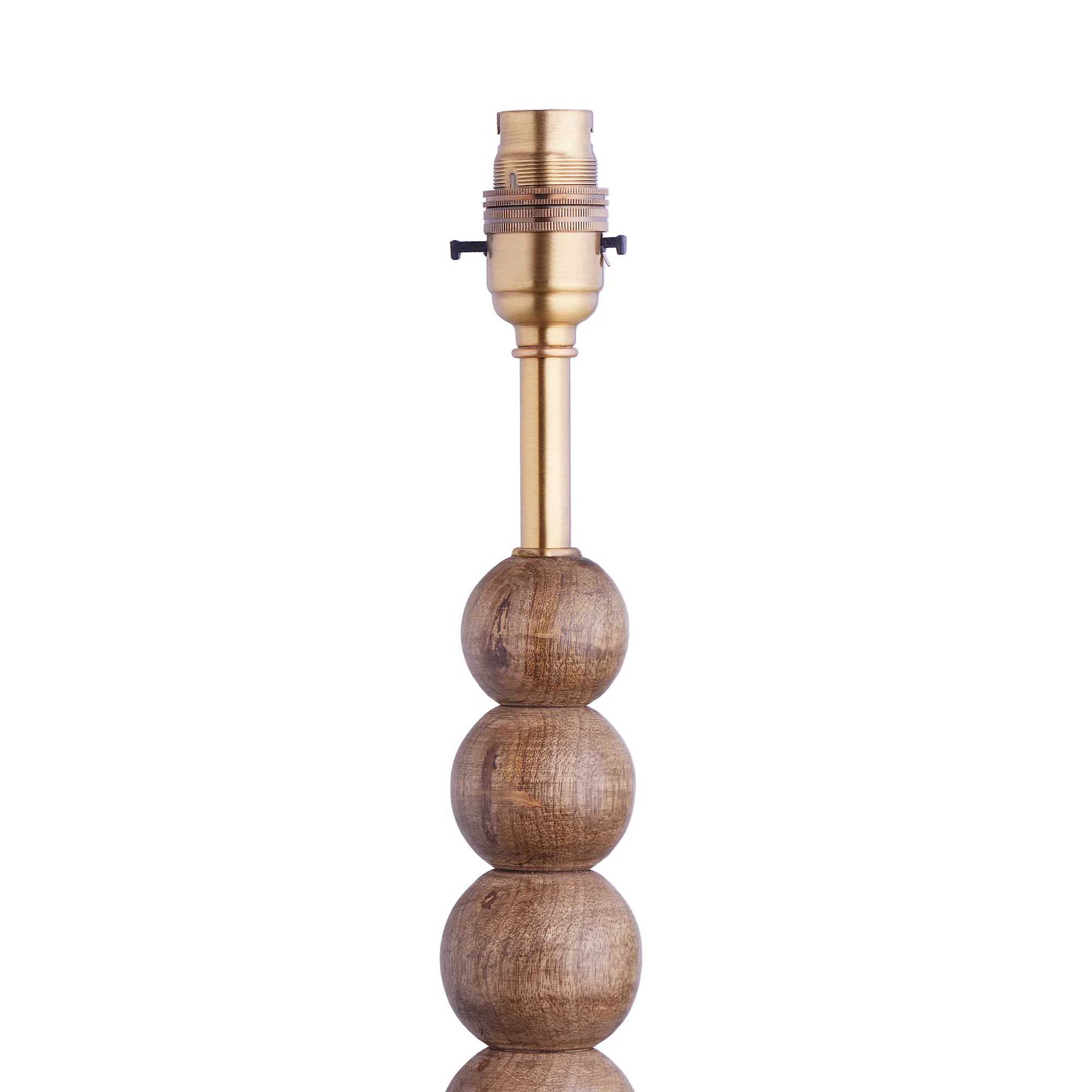 Rahul standing lamp in warm wood - Image 3