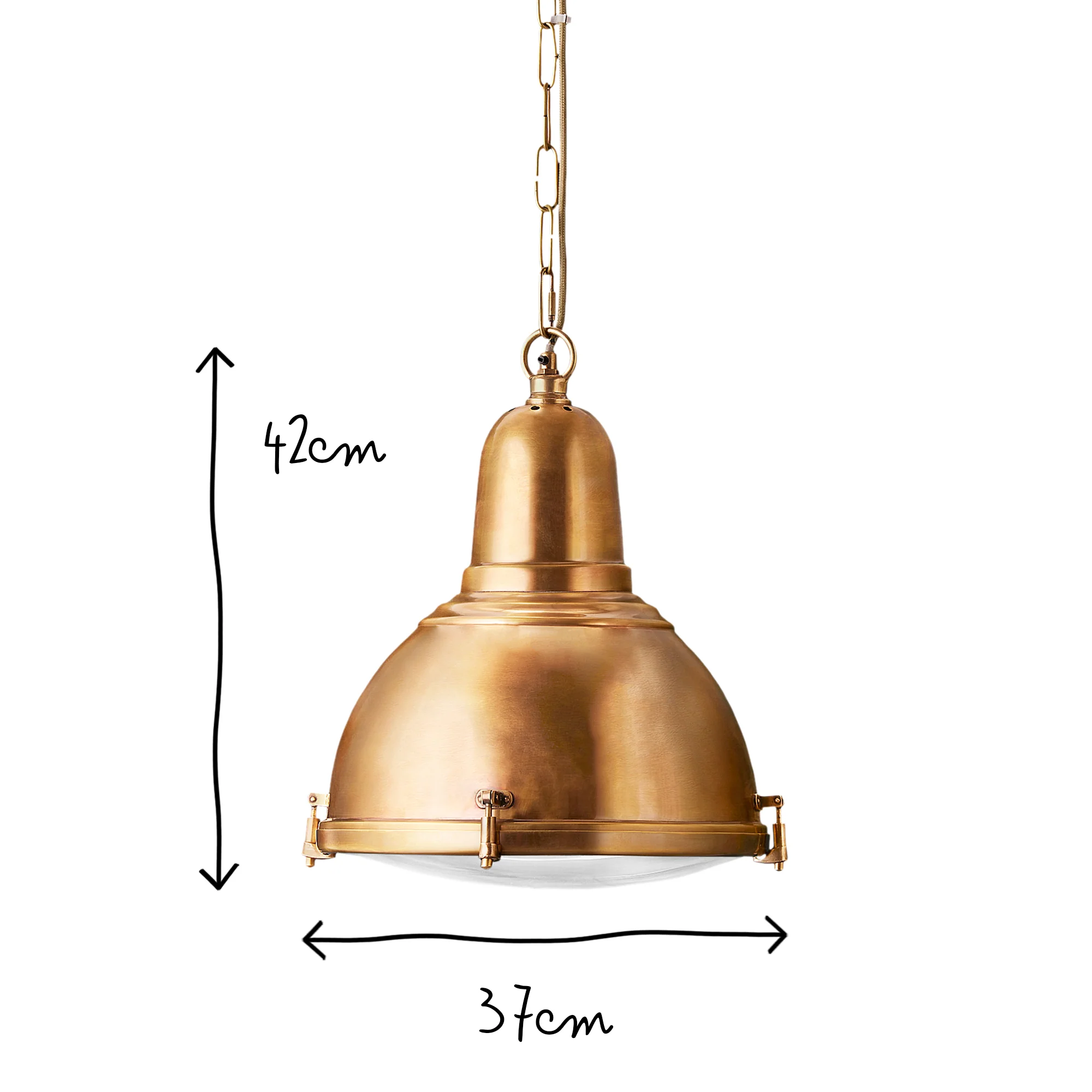 Rambusto pendant in aged brass - Image 10