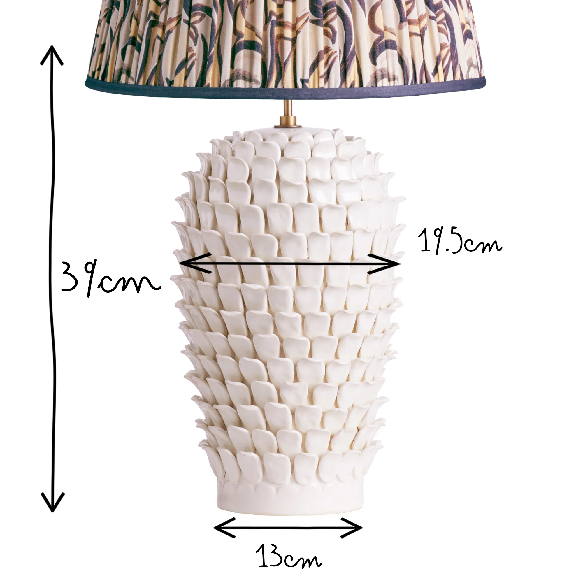 Rechargeable Stucco table lamp in stone ceramic - Image 10