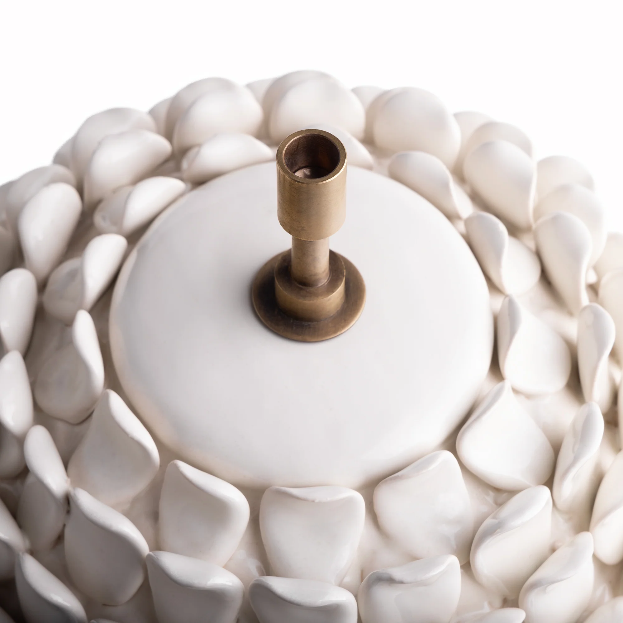 Rechargeable Stucco table lamp in stone ceramic - Image 7