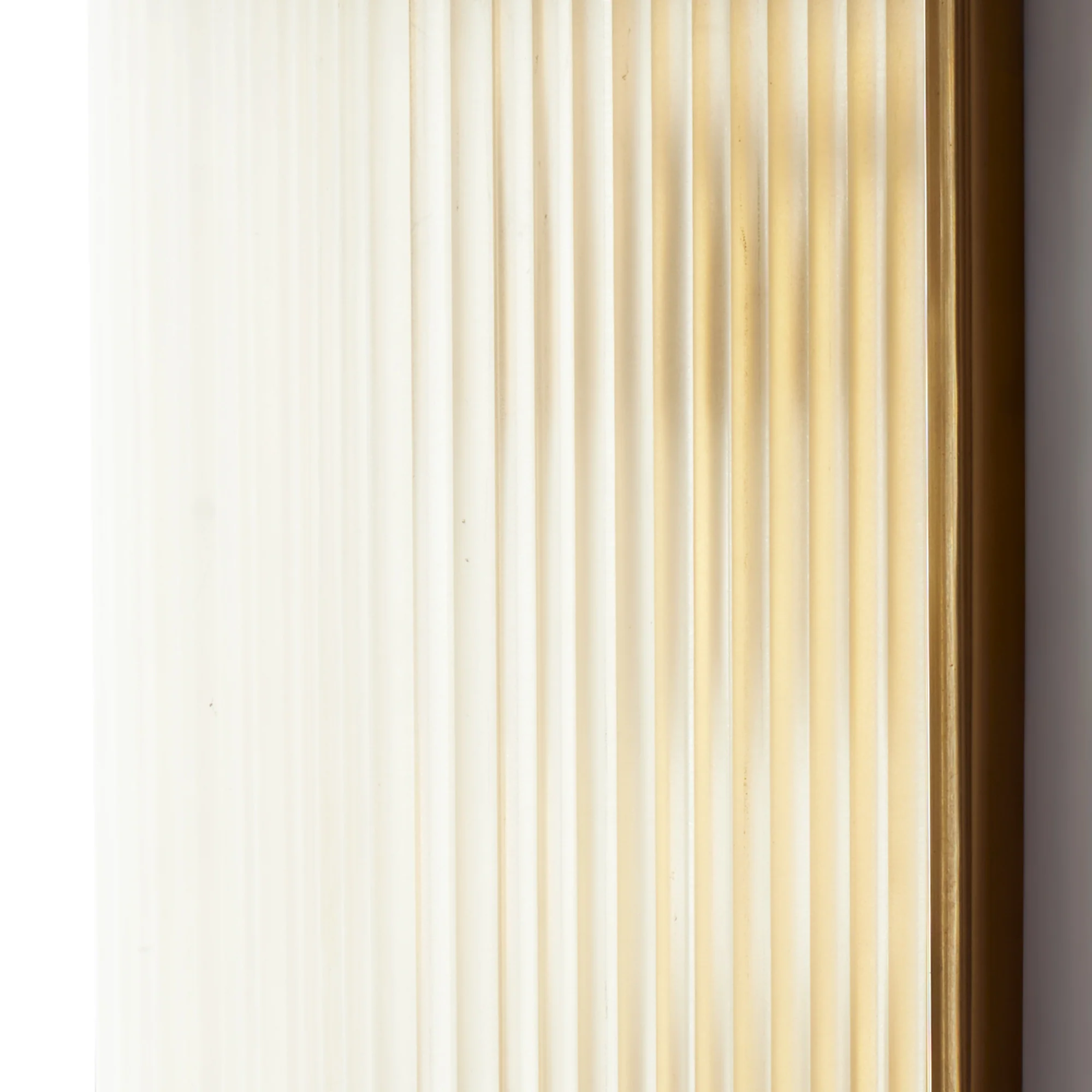 Rectangular Roddy IP44 rated wall light in brass and frosted glass - Image 10
